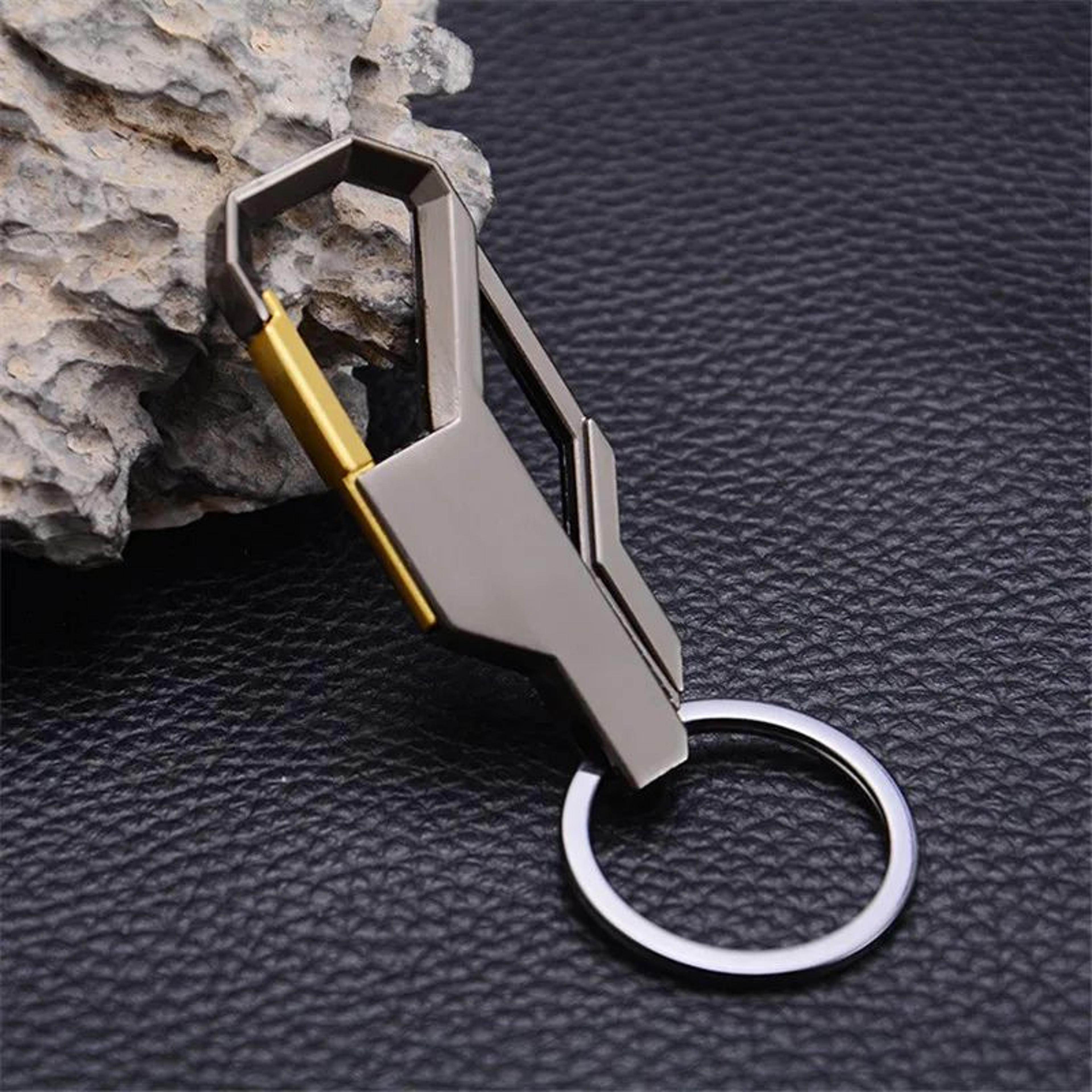Vintage Punk Metal Keychain  Silver Car Key Ring For Men  Women 0