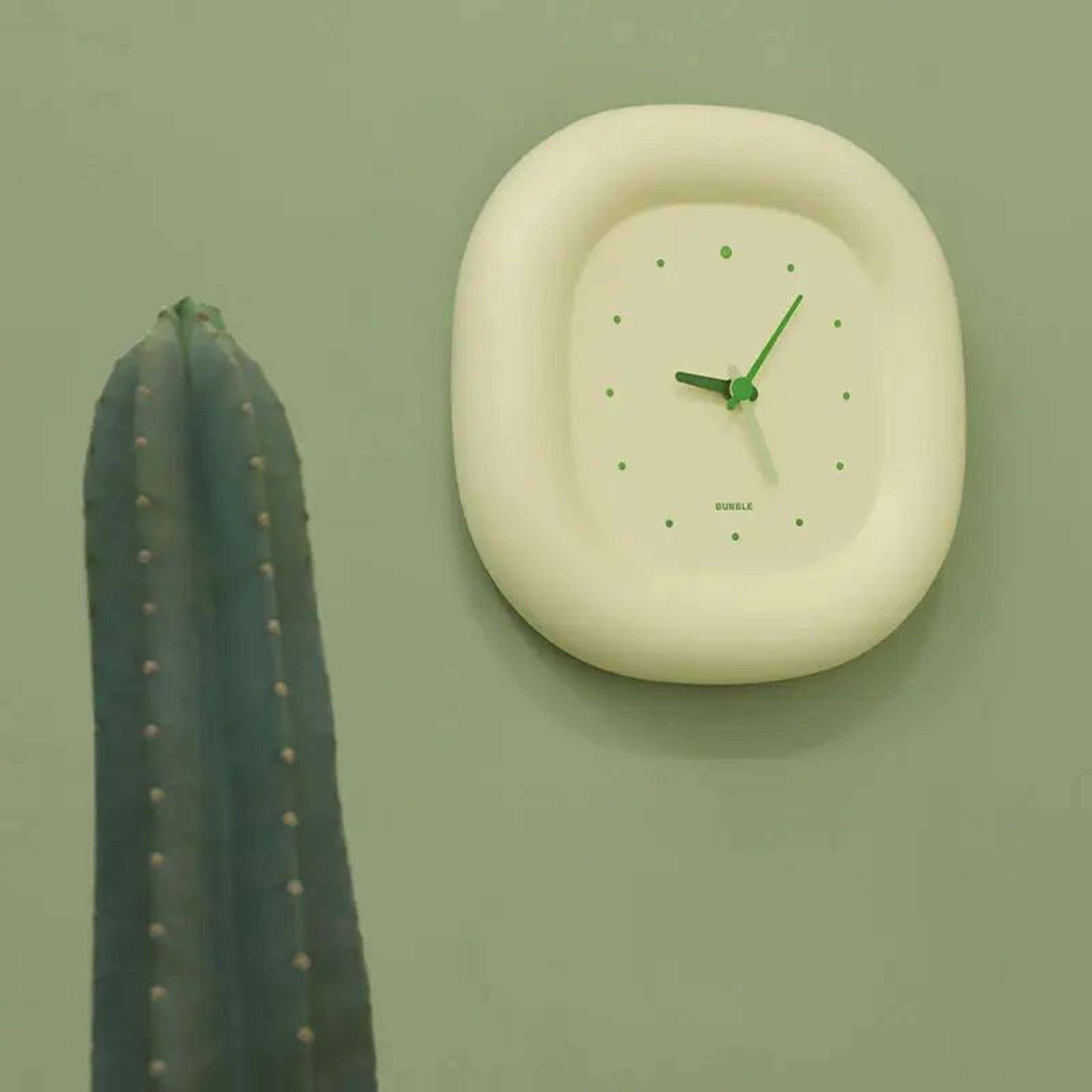 BubblePop Aesthetic Small Wall Clock For Bedroom  Modern Decor 4