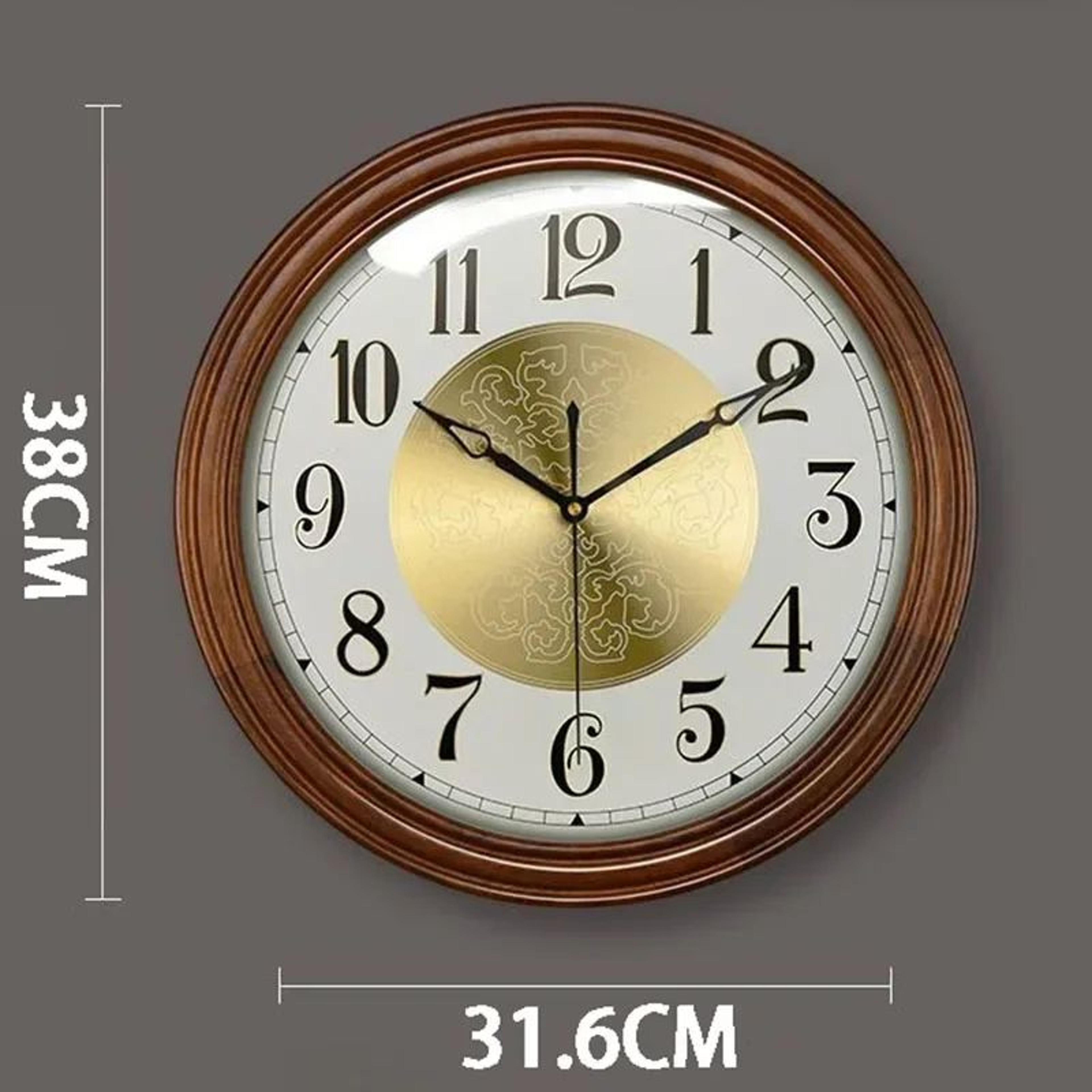 Nordic Solid Wood Wall Clock  Silent Minimalist Large Wooden Wall Clock For Modern Living Room Deco 5