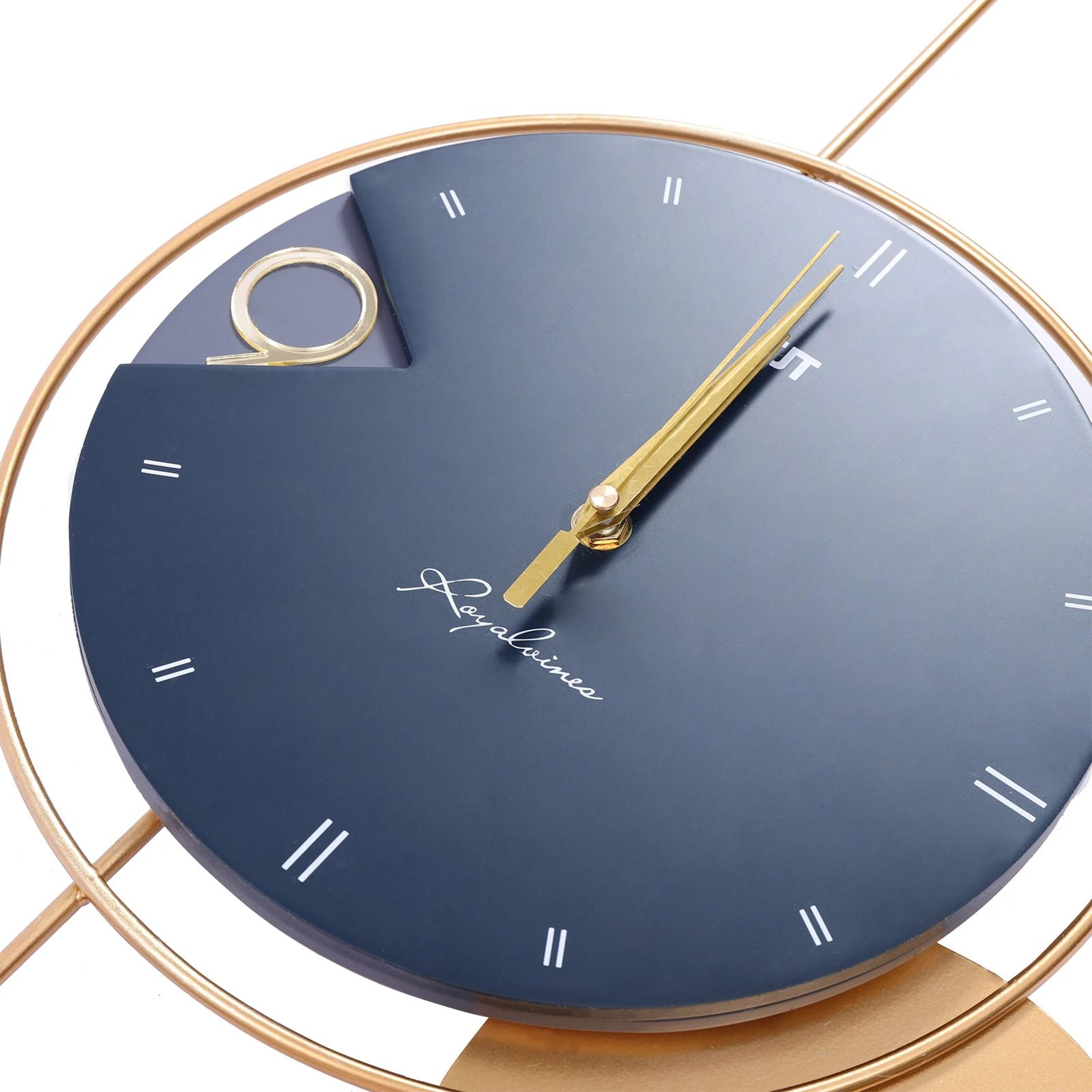 Luxury Gold Metal Large Wall Clock  Silent Modern Decorative Wall Clock For Living Room 4