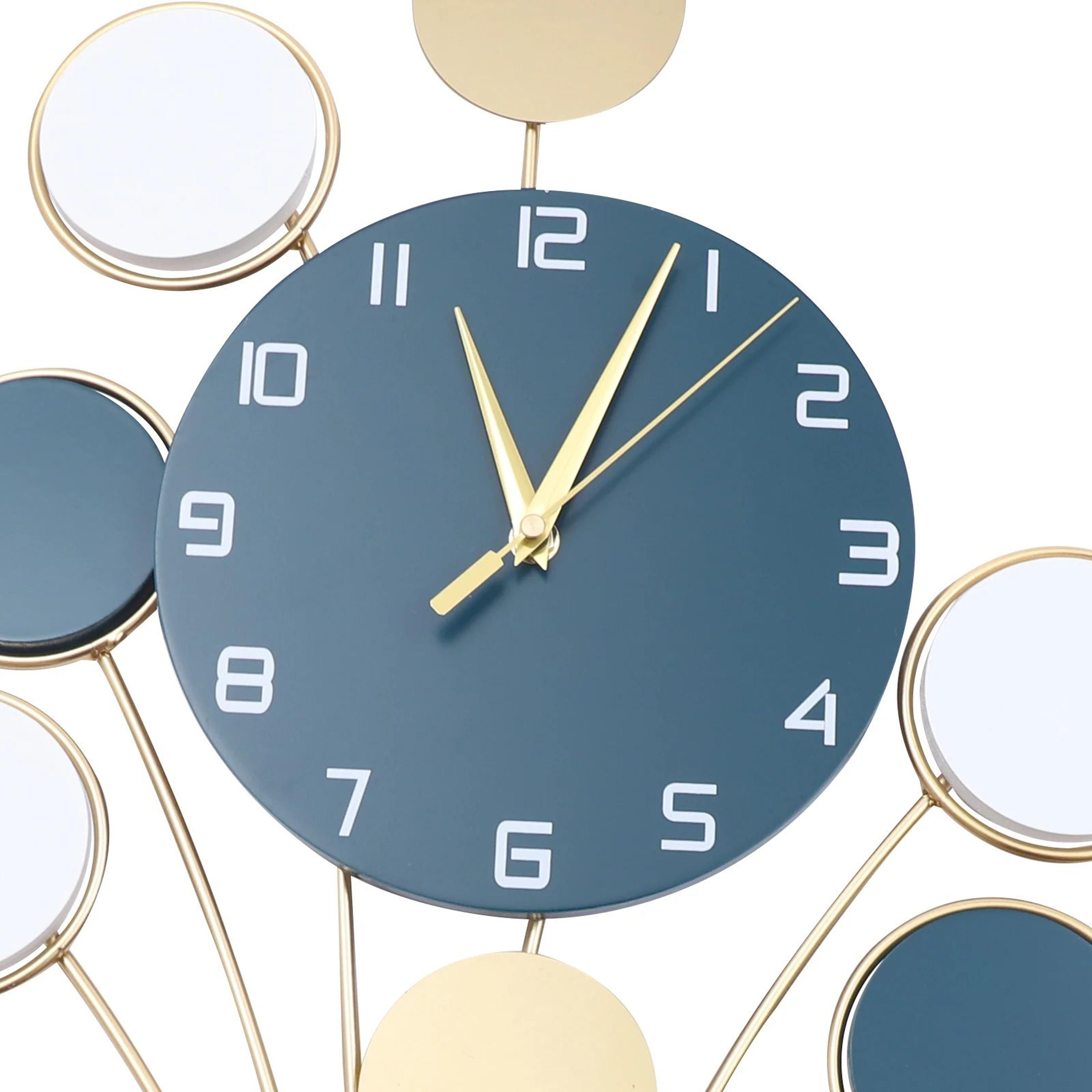 Hot Air Balloon Wall Clock Without Drilling  Large Decorative Silent Battery Wall Clock 5
