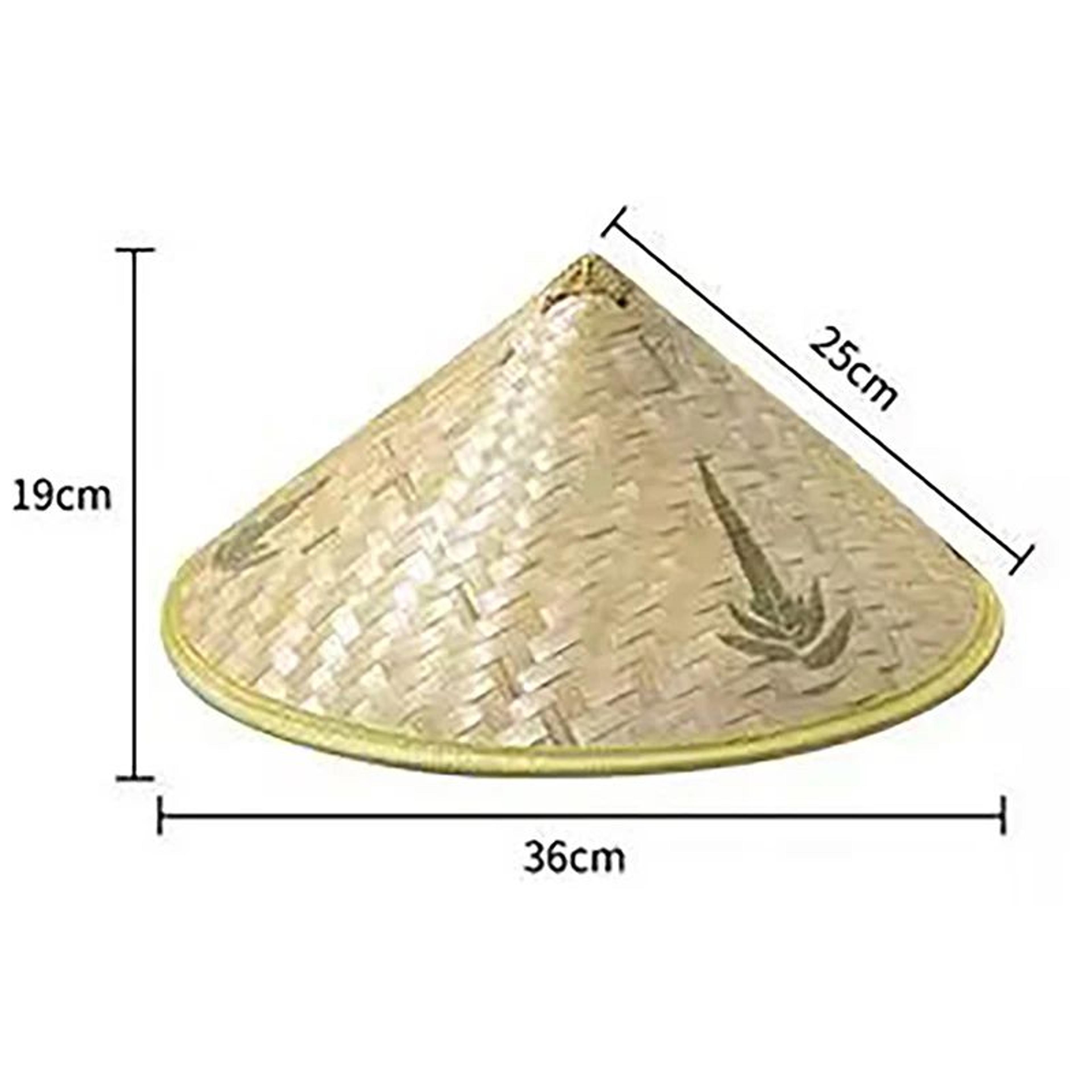 Handwoven Bamboo Rattan Fisherman Hat  Traditional Straw Fishing Sun Hat 5
