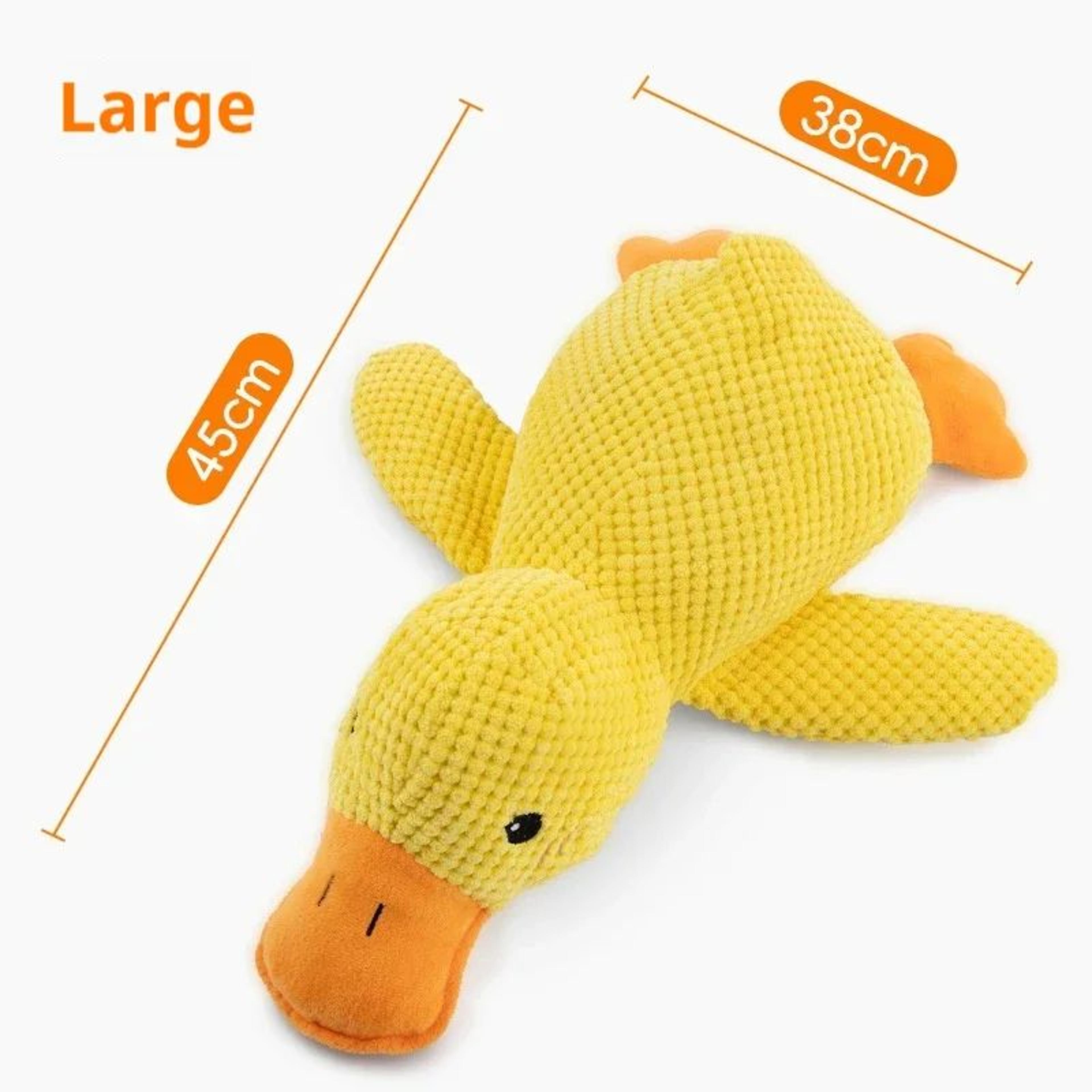 QuackBuddy Plush Squeaky Duck Dog Toy  Interactive Chew  Comfort Companion 8