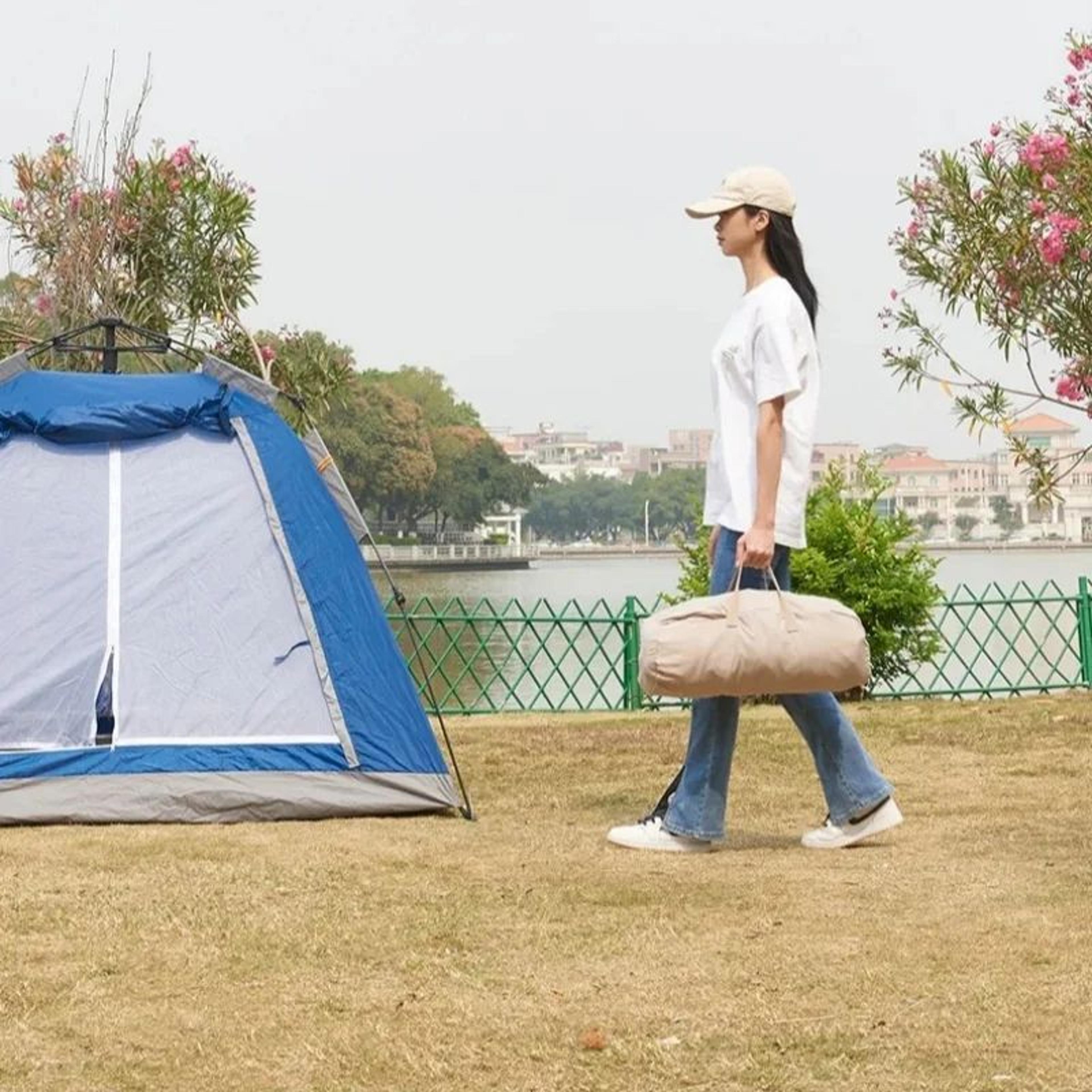Portable Inflatable Sofa Chair  Outdoor Air Lounger For Camping Beach  Travel 2