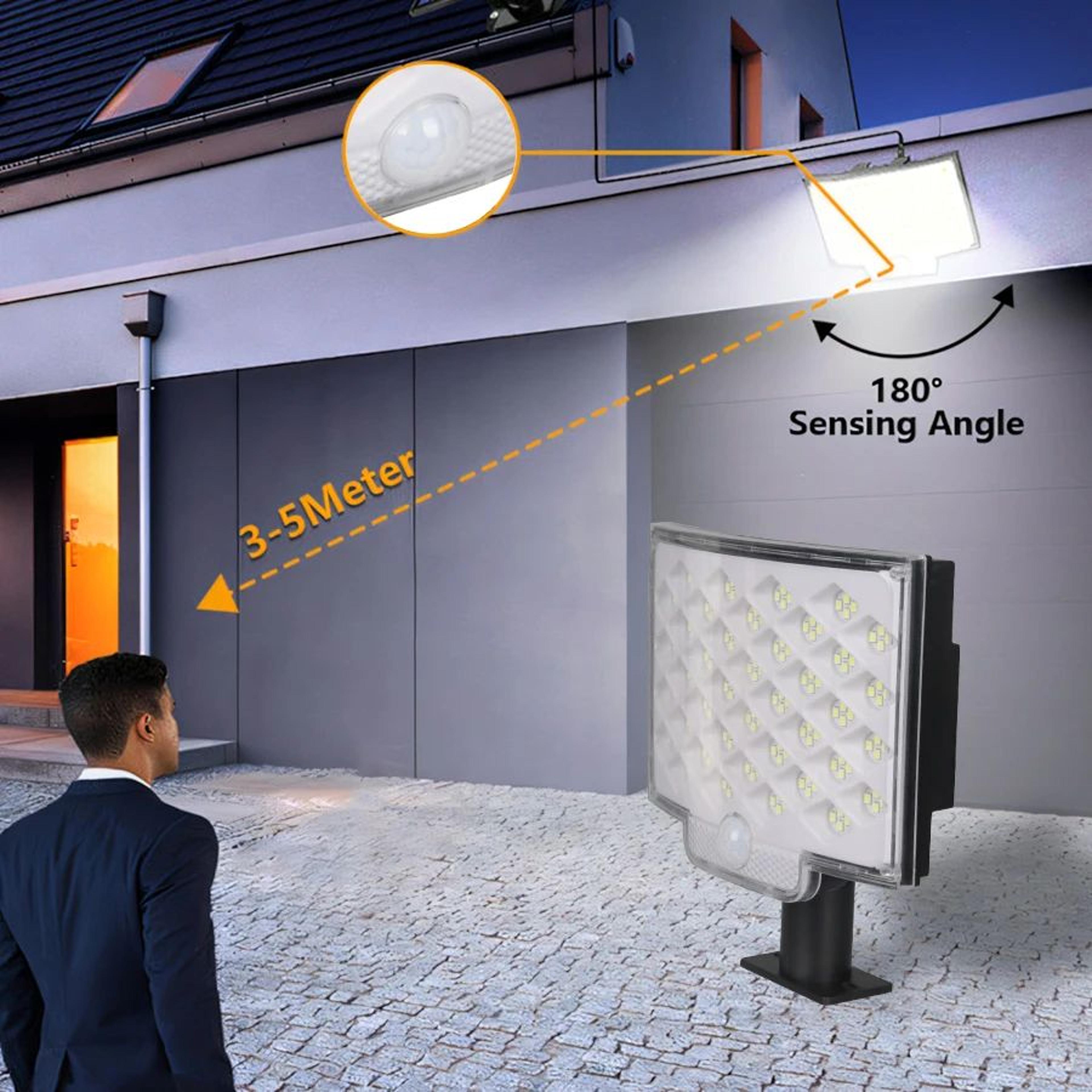 SolarGuard Pro Solar Motion Sensor Light With Separate Panel  Waterproof Solar Flood Light Outdoor  3