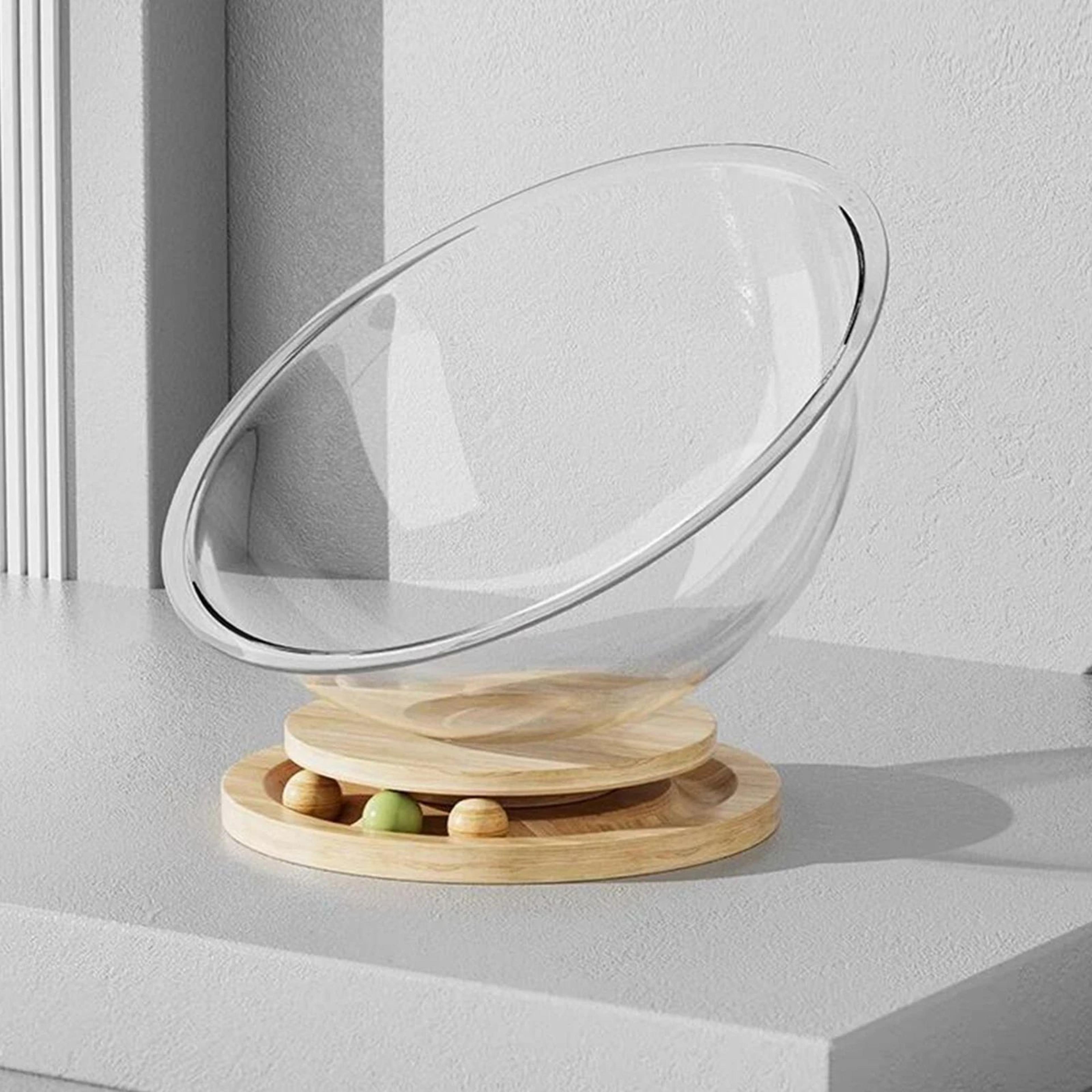 Clear Cat Bed Capsule House With Removable Cushion For AllSeason Comfort 3