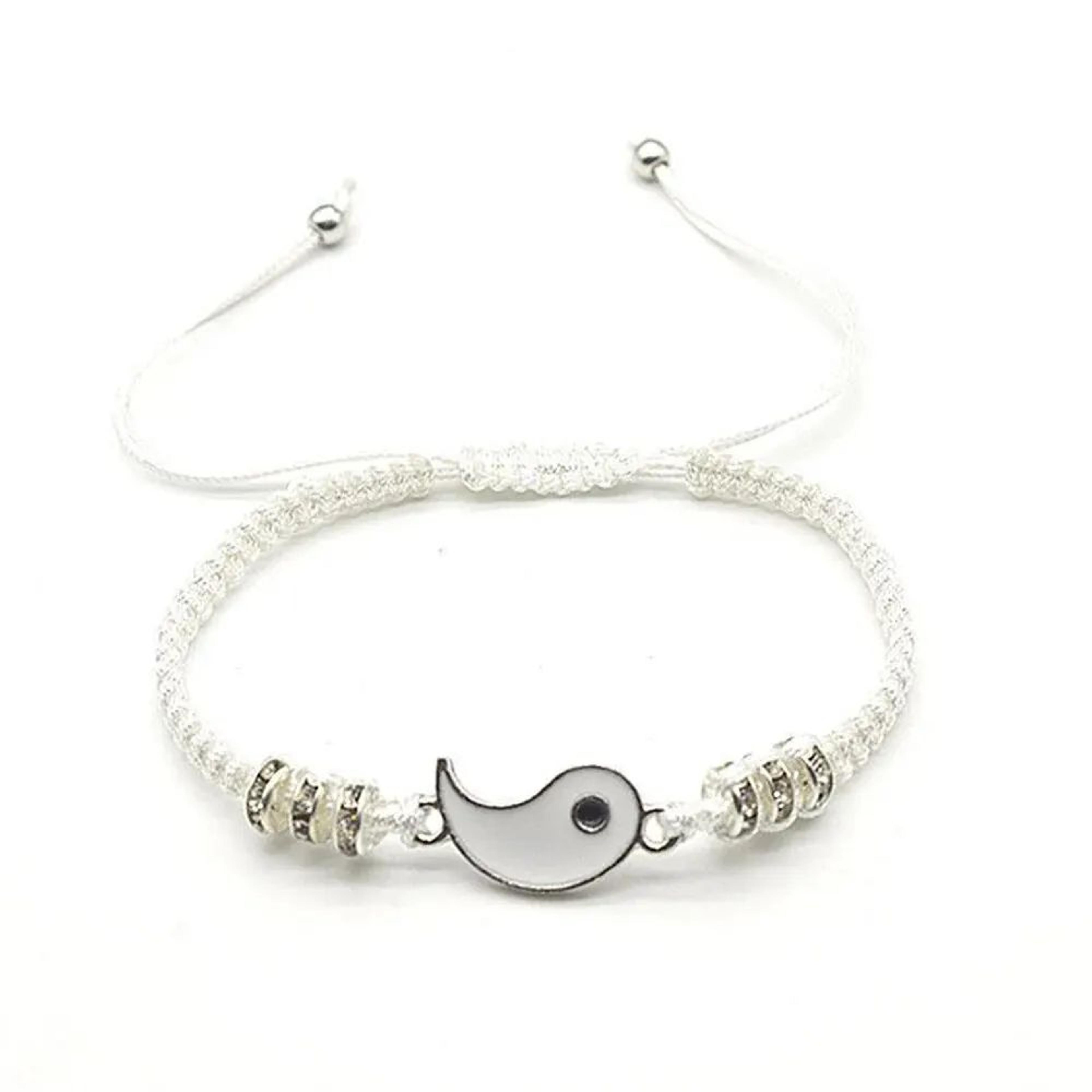 Harmony Bond Yin Yang Couple Bracelet Set  Adjustable Tai Chi Rope Bracelets For Couples  Friends 3