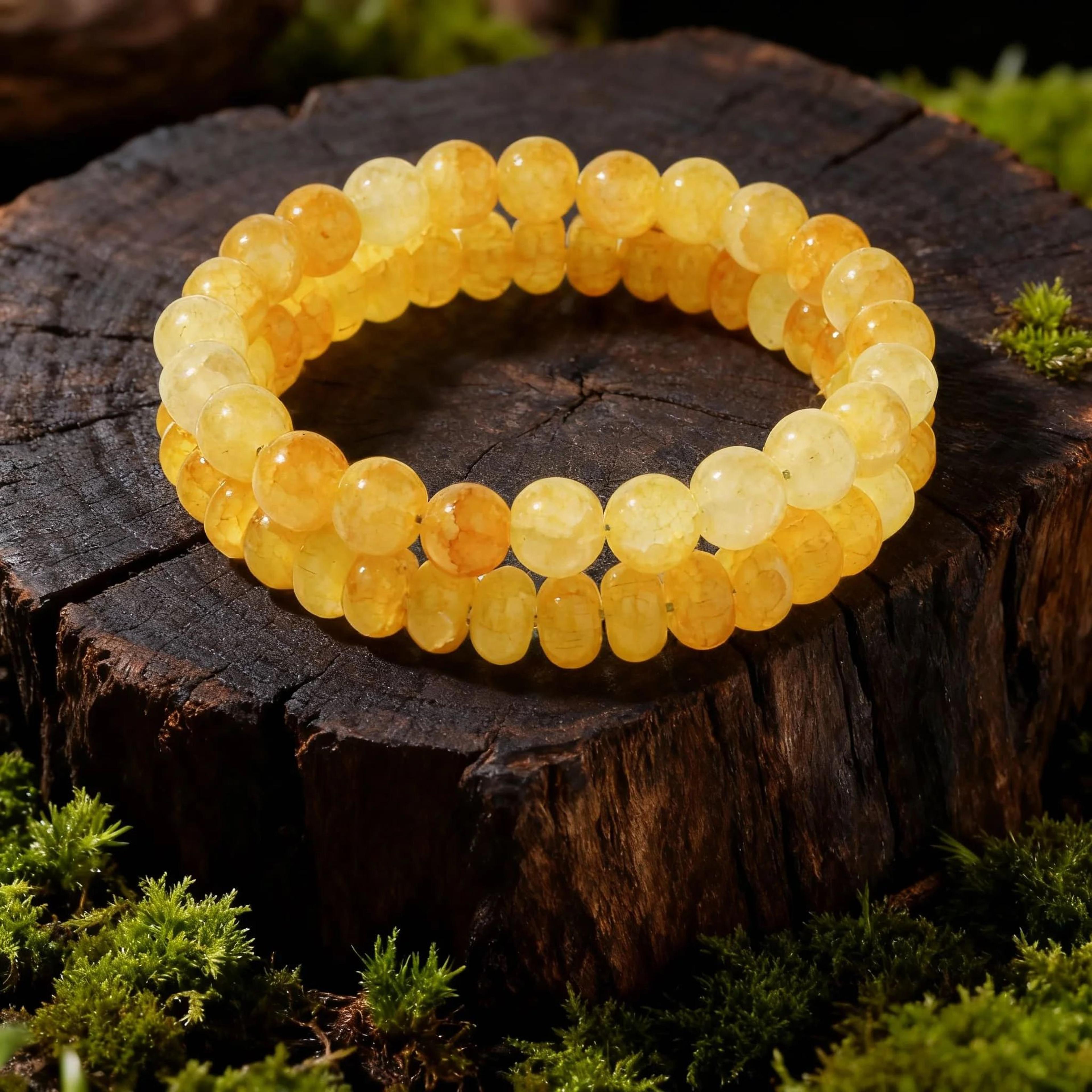 Citrine Bracelet For Wealth And Positivity  Feng Shui Beaded Crystal Bracelet 4