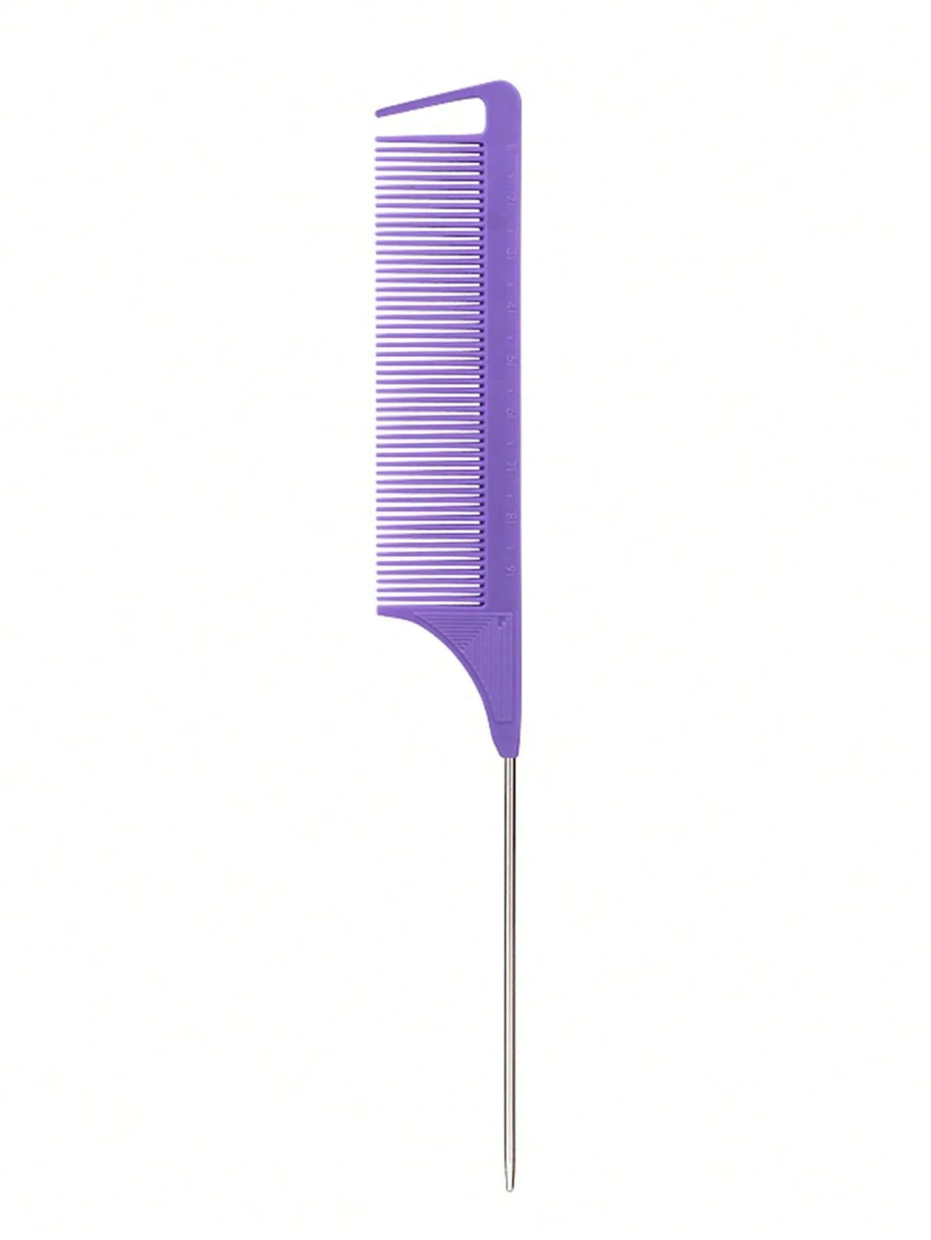 Professional Rat Tail Comb With Stainless Steel Tail  Precision Wig Styling Comb For Salon Hair Sec 6