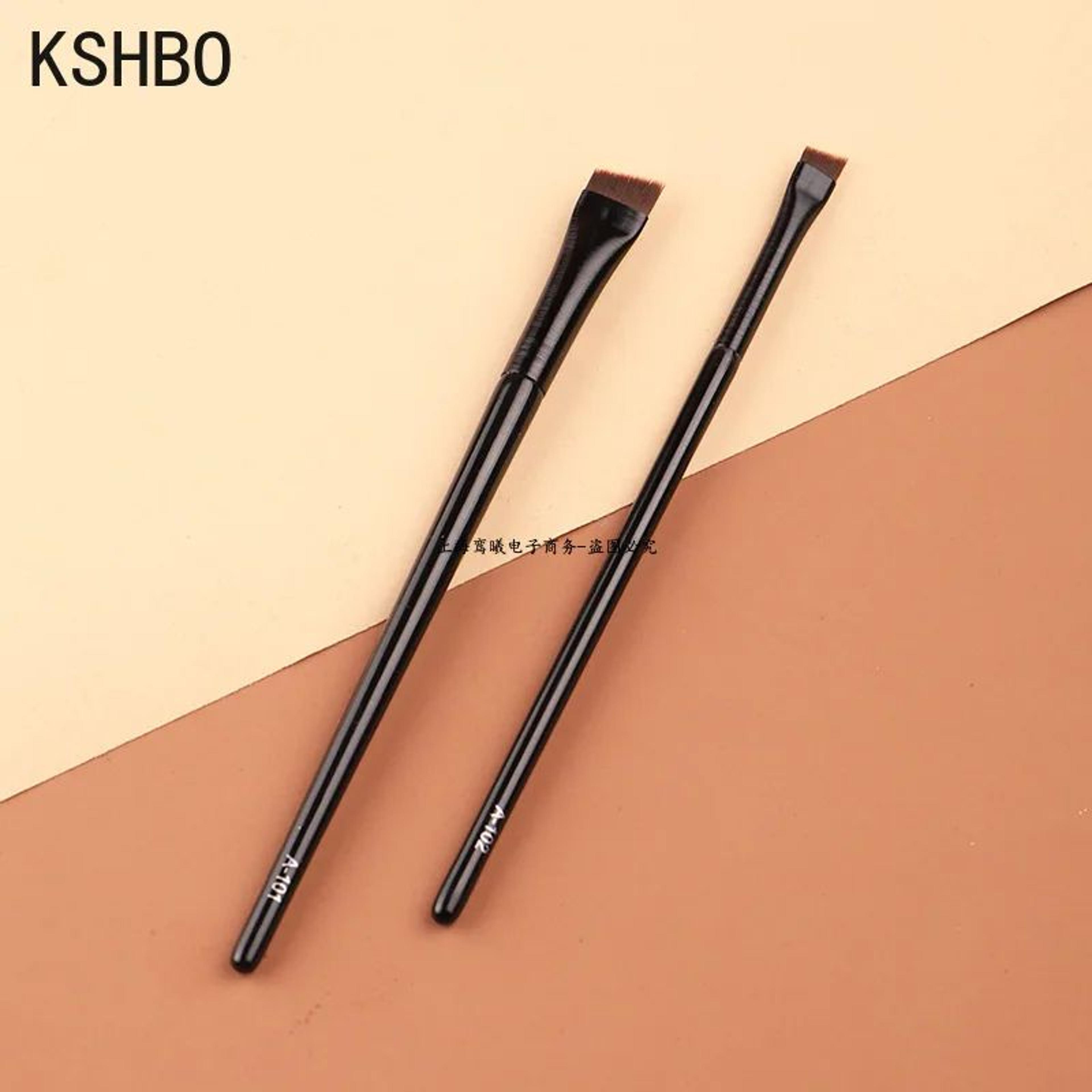 Precision Duo Angled Eyebrow Brush  Eyebrow Liner Brush Set  Portable Brow Contour Brush 2PCS 4