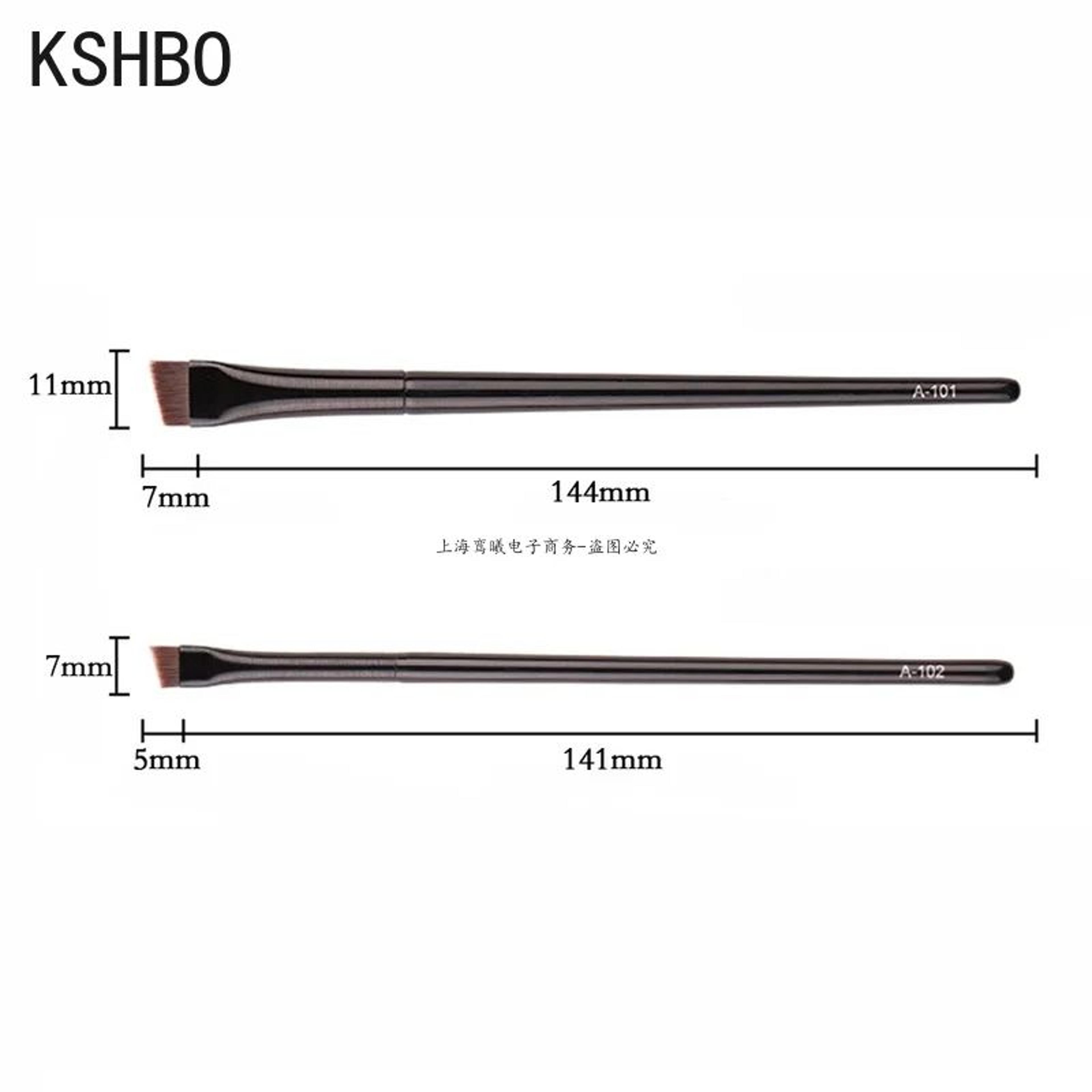 Precision Duo Angled Eyebrow Brush  Eyebrow Liner Brush Set  Portable Brow Contour Brush 2PCS 5