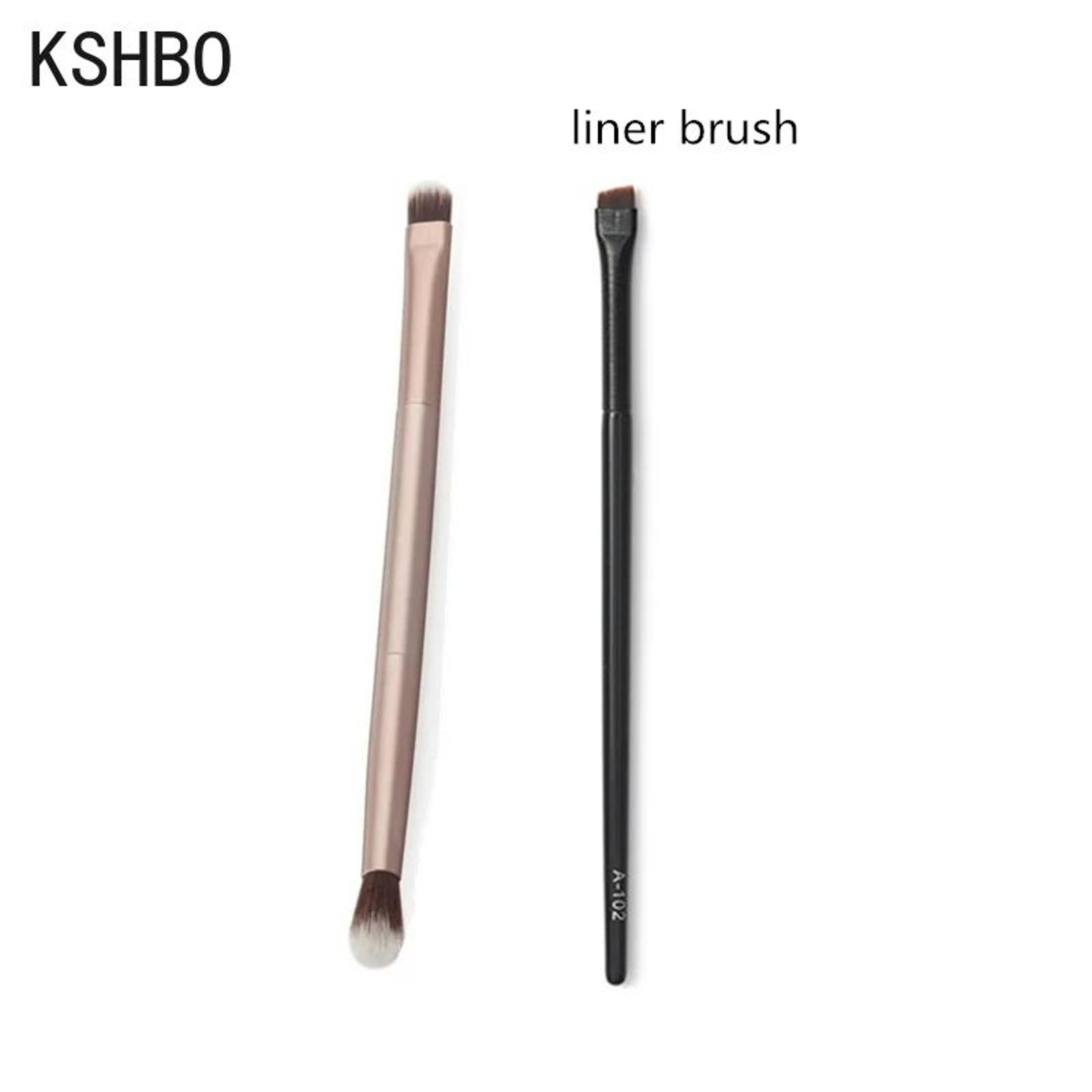 Precision Duo Angled Eyebrow Brush  Eyebrow Liner Brush Set  Portable Brow Contour Brush 2PCS 8