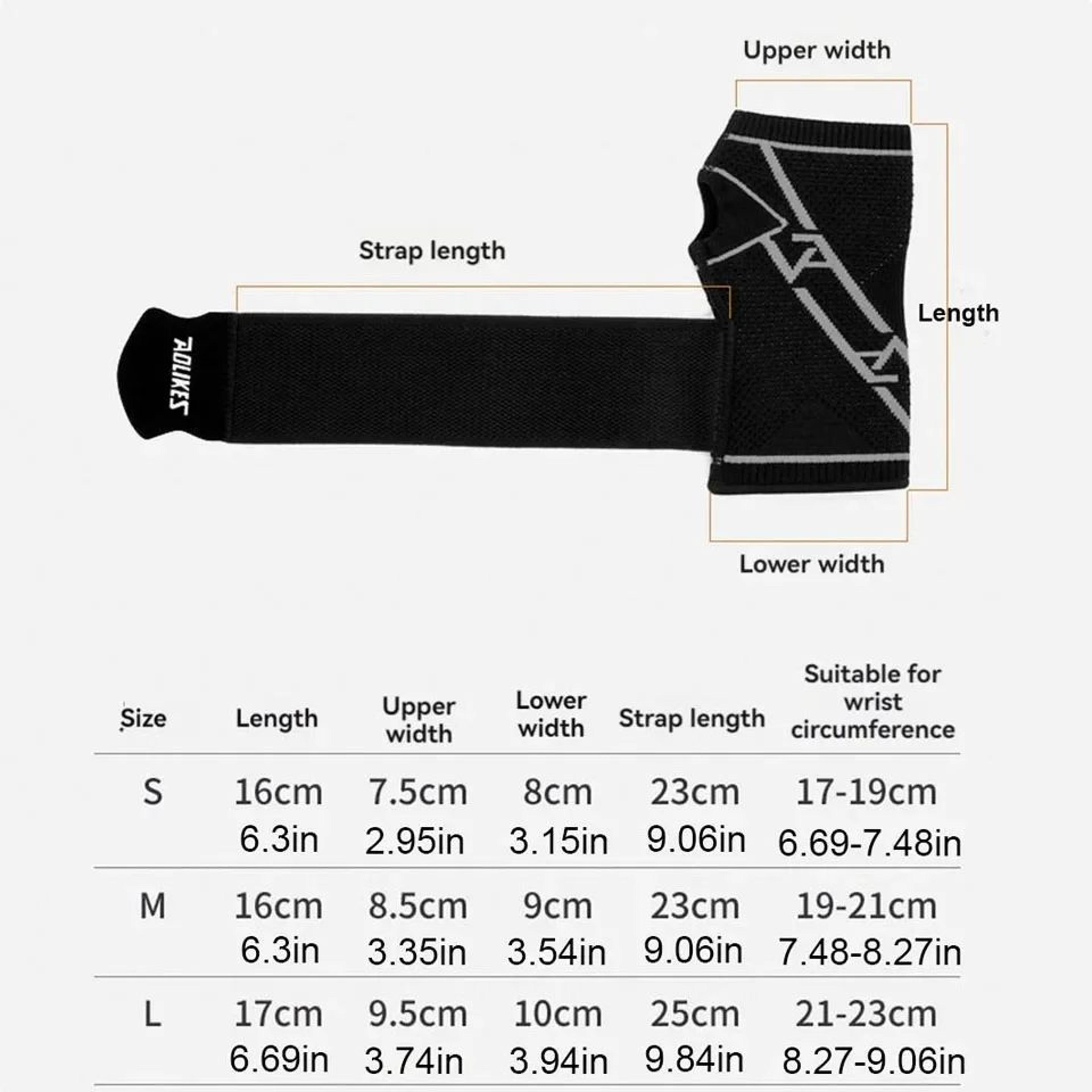 AOLIKES Adjustable Wrist Brace And Compression Wrist Wrap For Sports Work And Daily Support 1