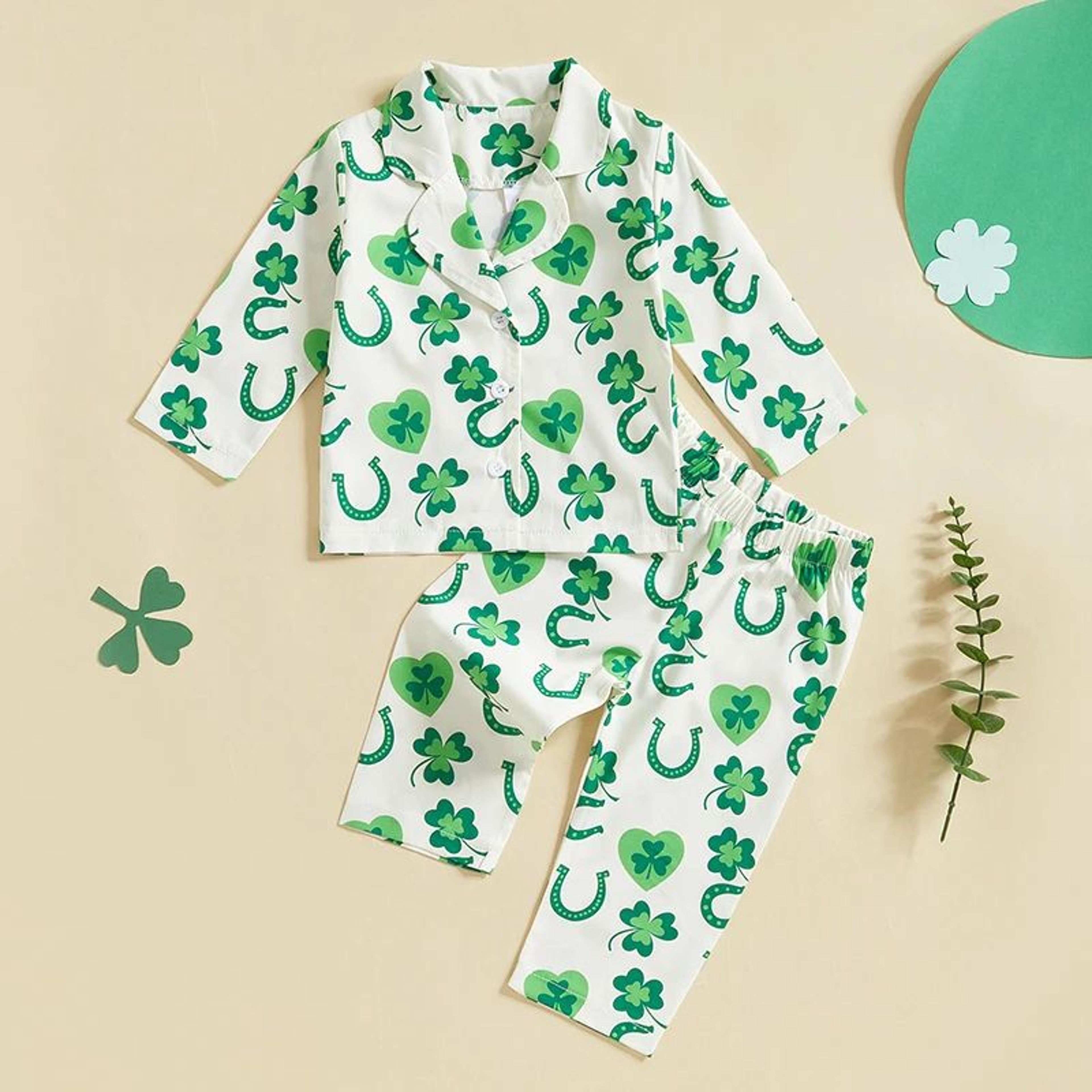 Irish Charm Infant  Toddler 2Piece Baby Pajama Set 4
