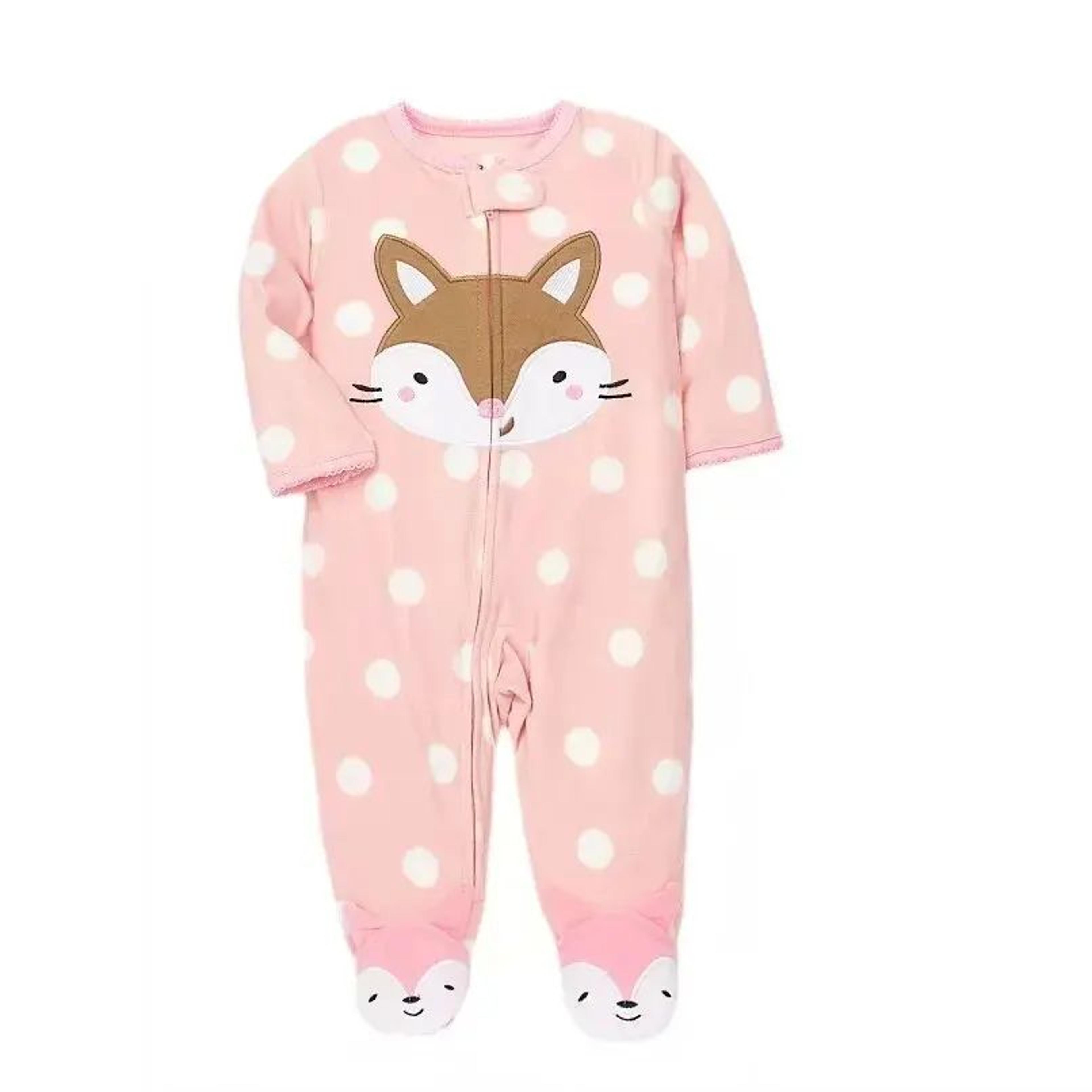 CozyCritter Baby Fleece Romper Hooded Animal Zipper Jumpsuit 5