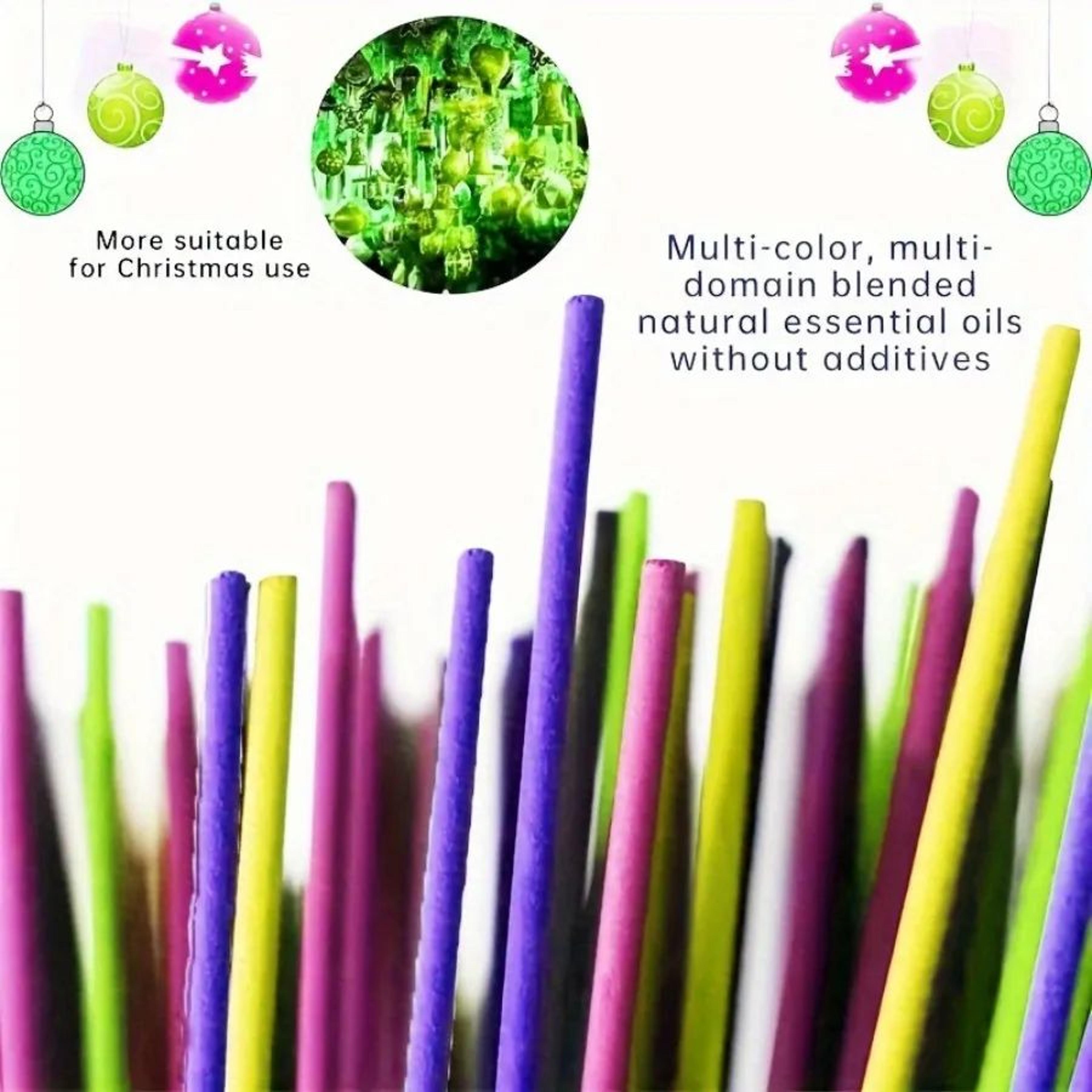 MultiScent Aromatherapy Incense Sticks Set  White Sage Lavender Rose Lemongrass  Jasmine LongLastin 5