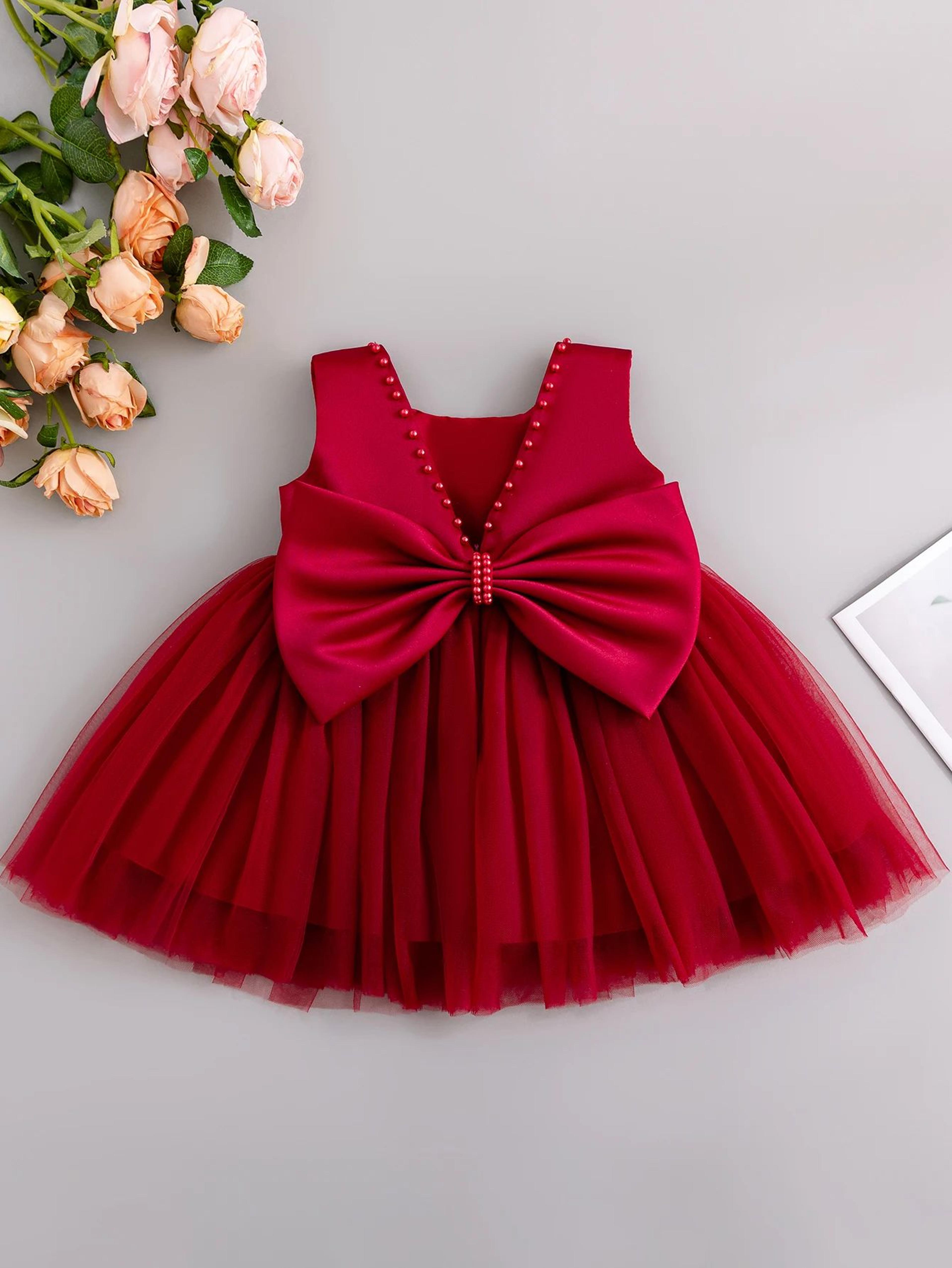 Elegant Floral Princess Baby Girl Ball Gown  Luxury Flower Girl  Toddler Party Dress 4