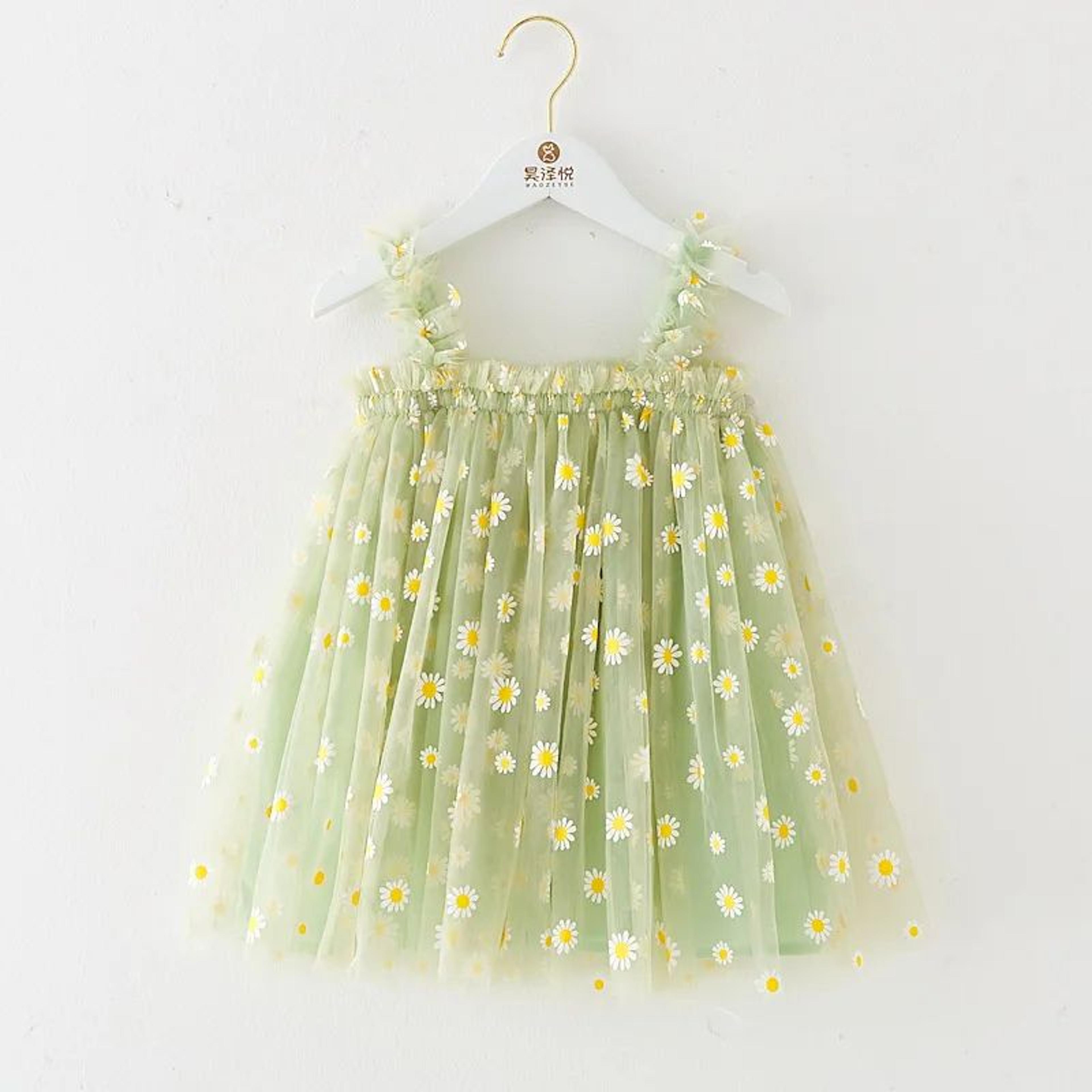 Daisy Princess Toddler Girl Dress For Birthdays Weddings  Summer Parties 2
