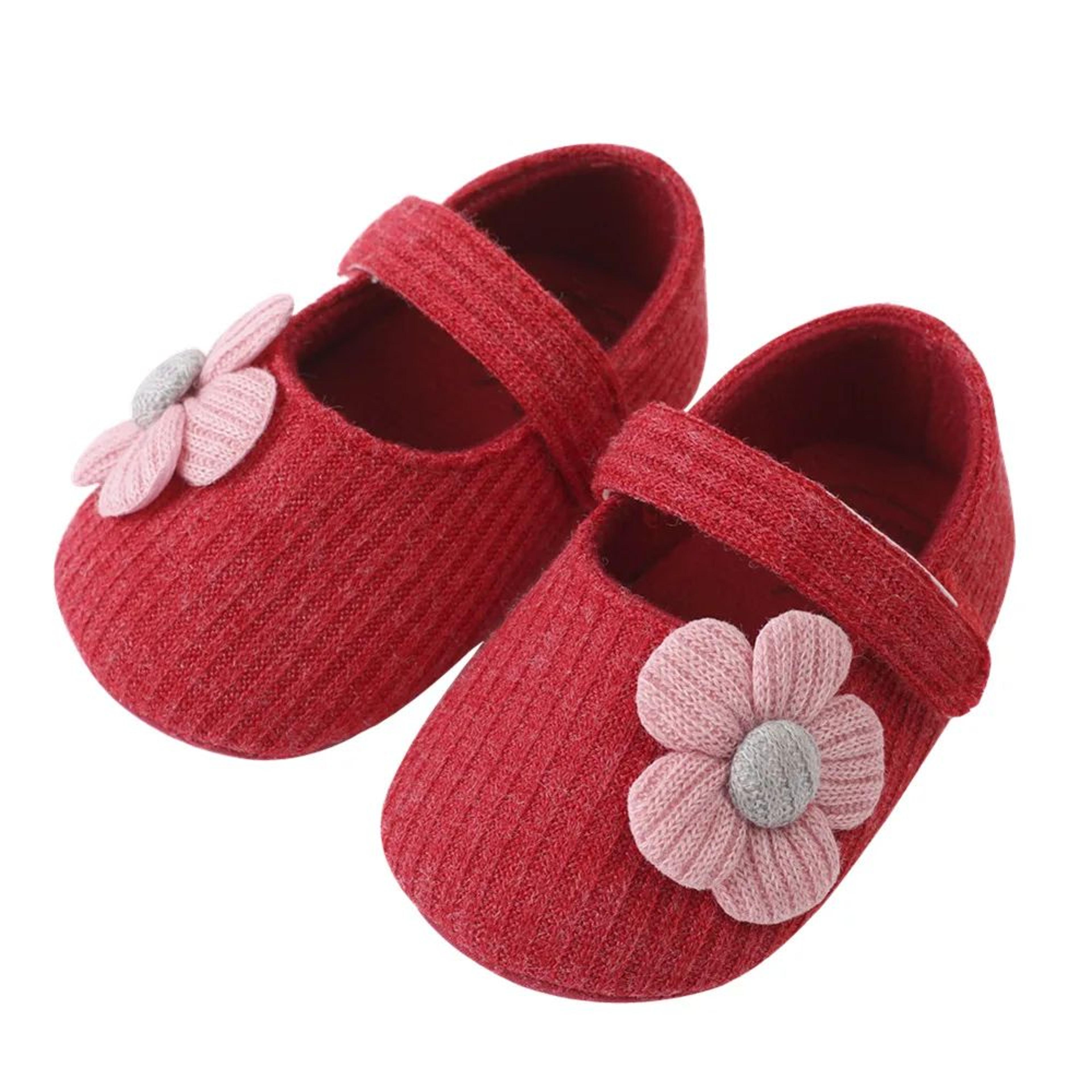 Retro Cotton Baby Prewalker Shoes  Soft Bottom Infant First Walker Shoes For Toddler Girls 018M 8