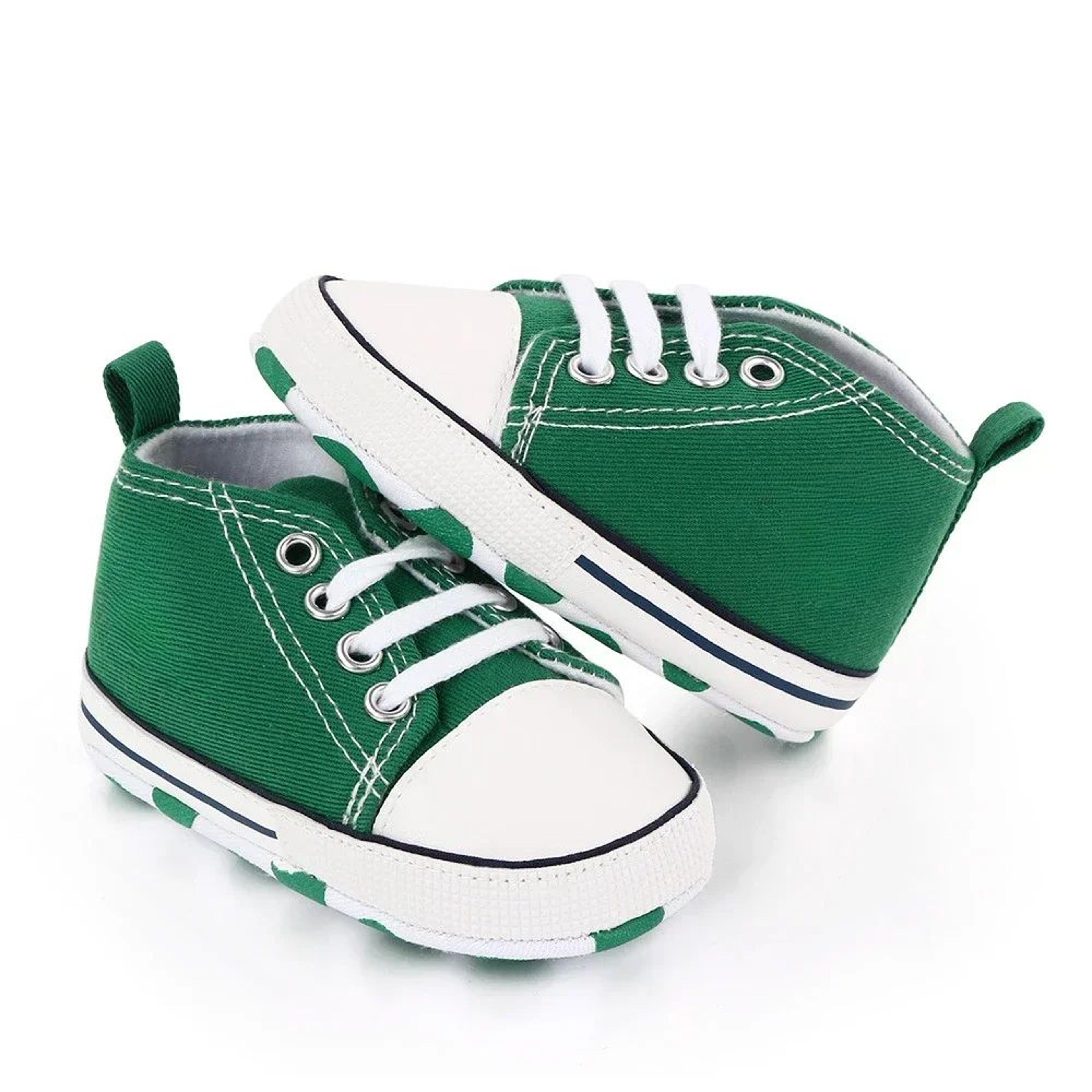 Classic Canvas Baby First Walker Sneakers  Soft Sole Newborn Prewalker Shoes 10