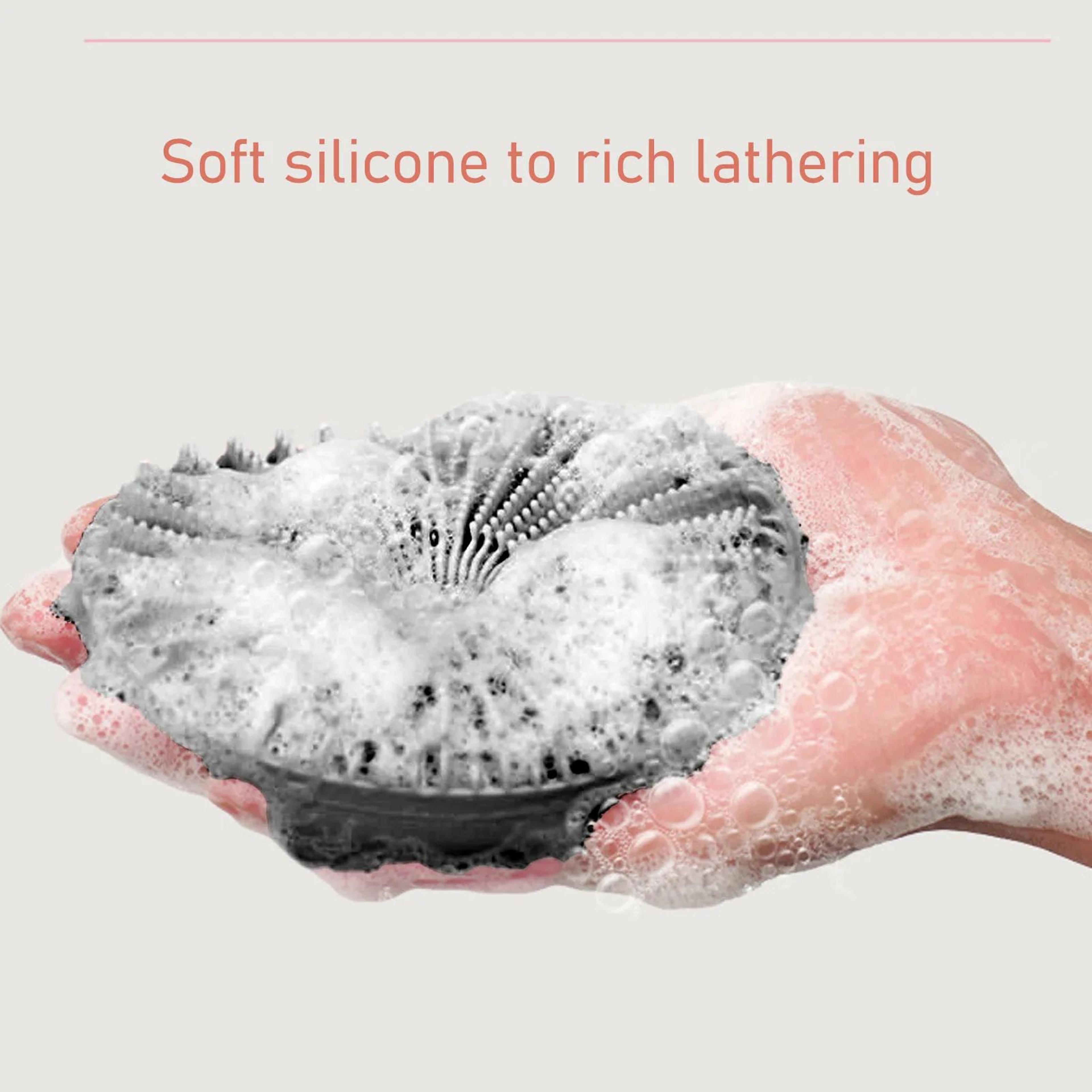 SilkyClean Silicone Body Scrubber  Gentle Exfoliating Bath Brush For Smooth Radiant Skin 3