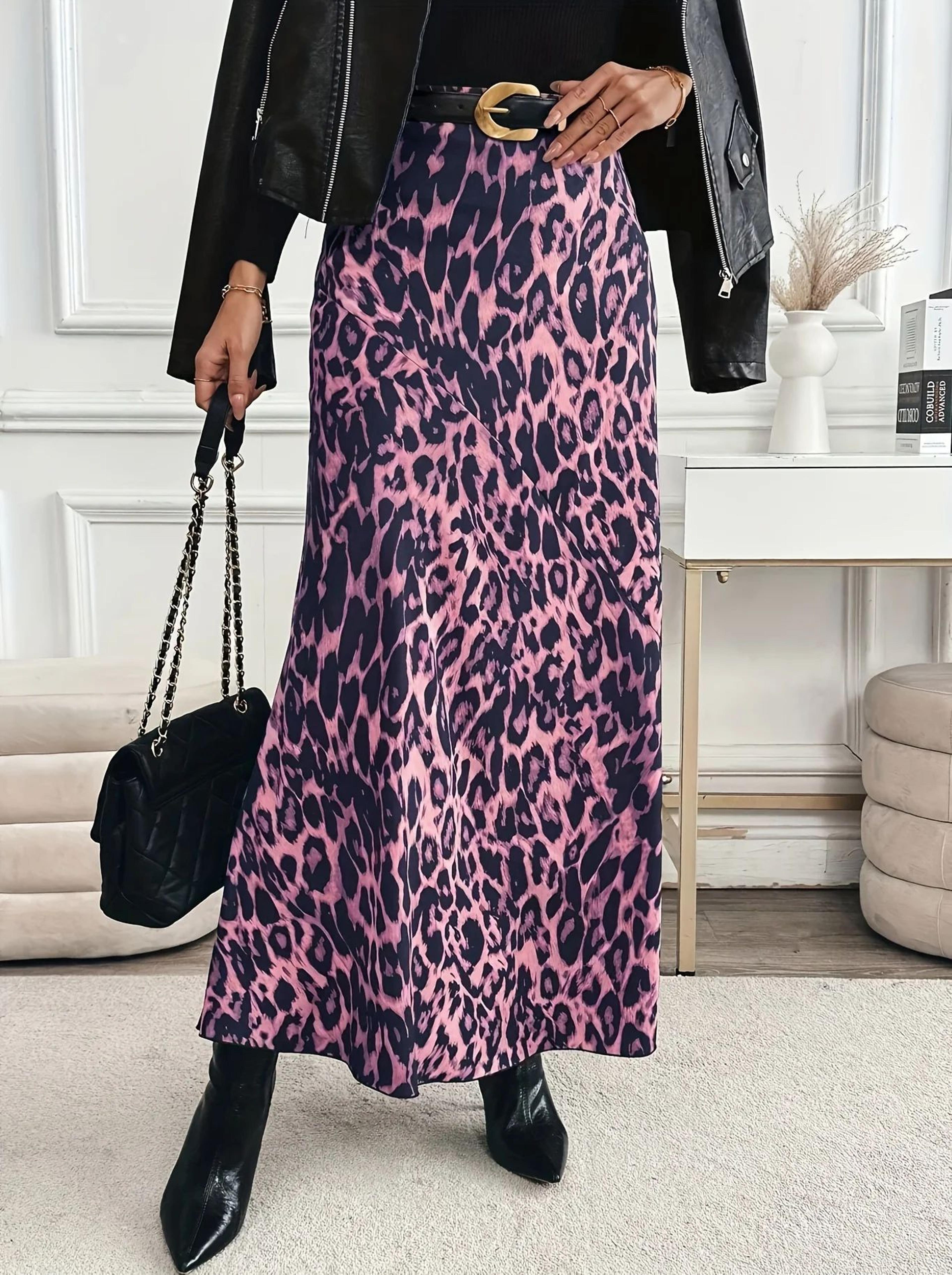 Elegant High Waist Plus Size Autumn Skirt  Flowy Casual Fall Skirt For Women 4