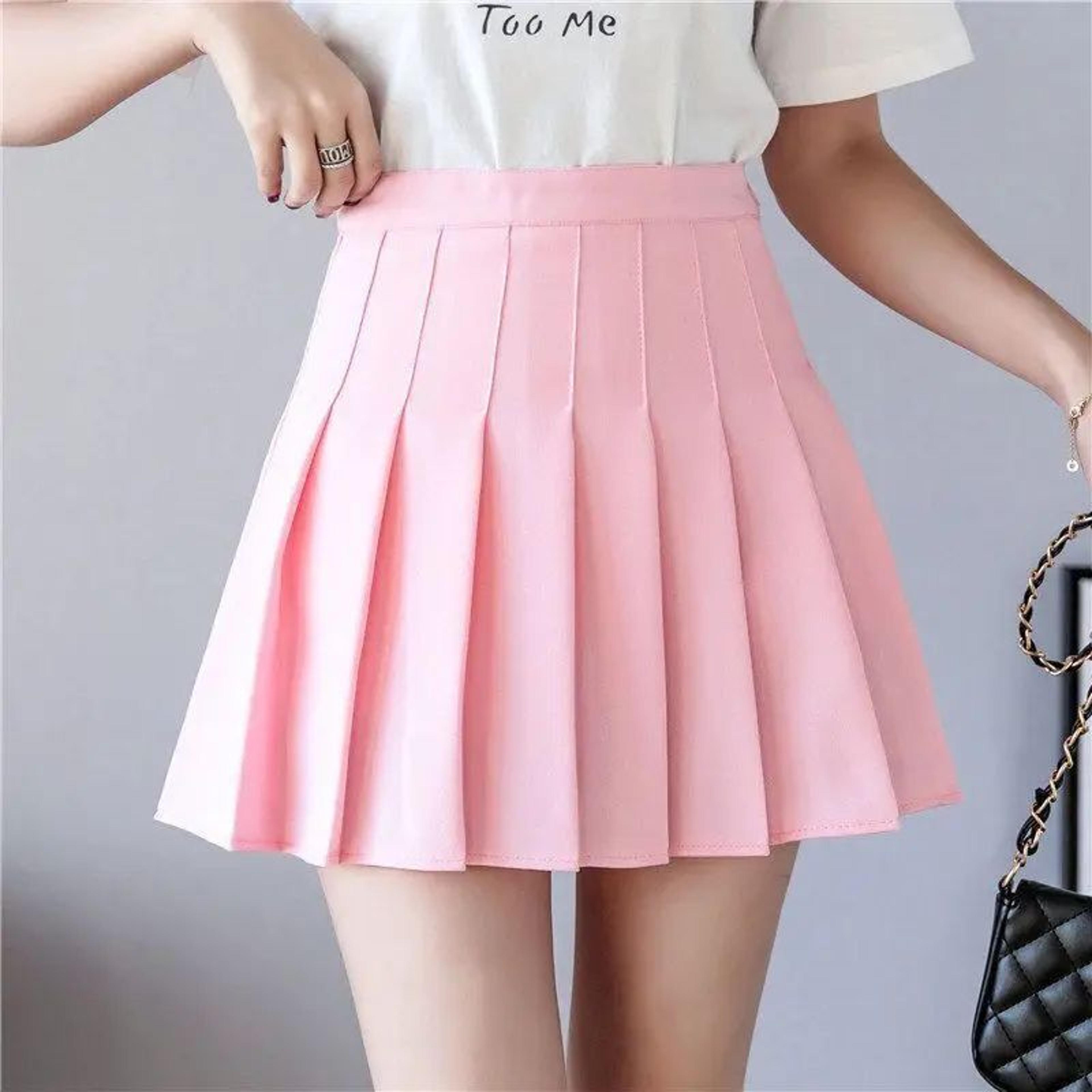 Classic High Waist Pleated Mini Skirt  ALine JK Style Summer Skirt For Women 9