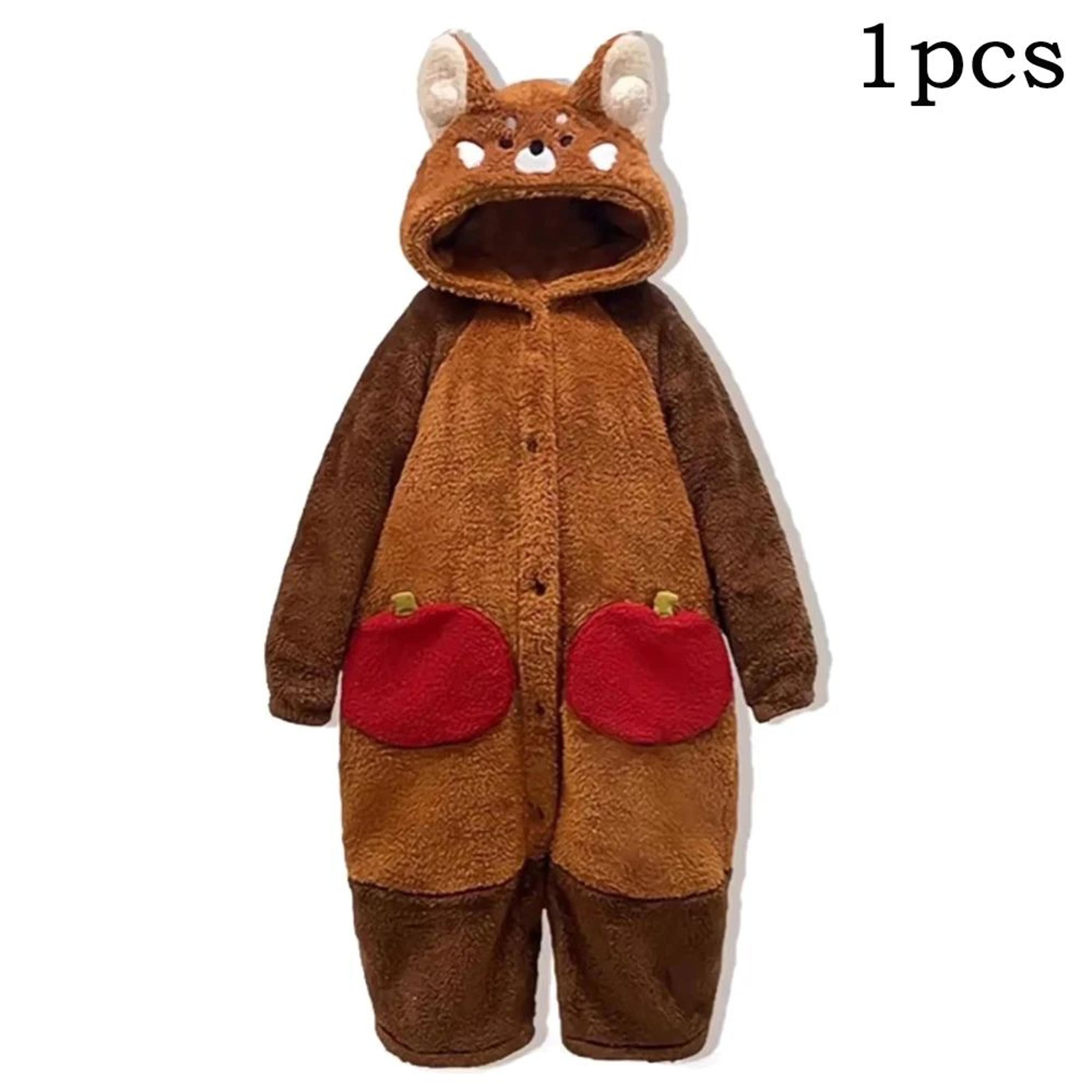 Raccoon Kigurumi Onesie  Cozy Adult Animal Onesie Pajama Costume For Cosplay  Winter Lounging 8