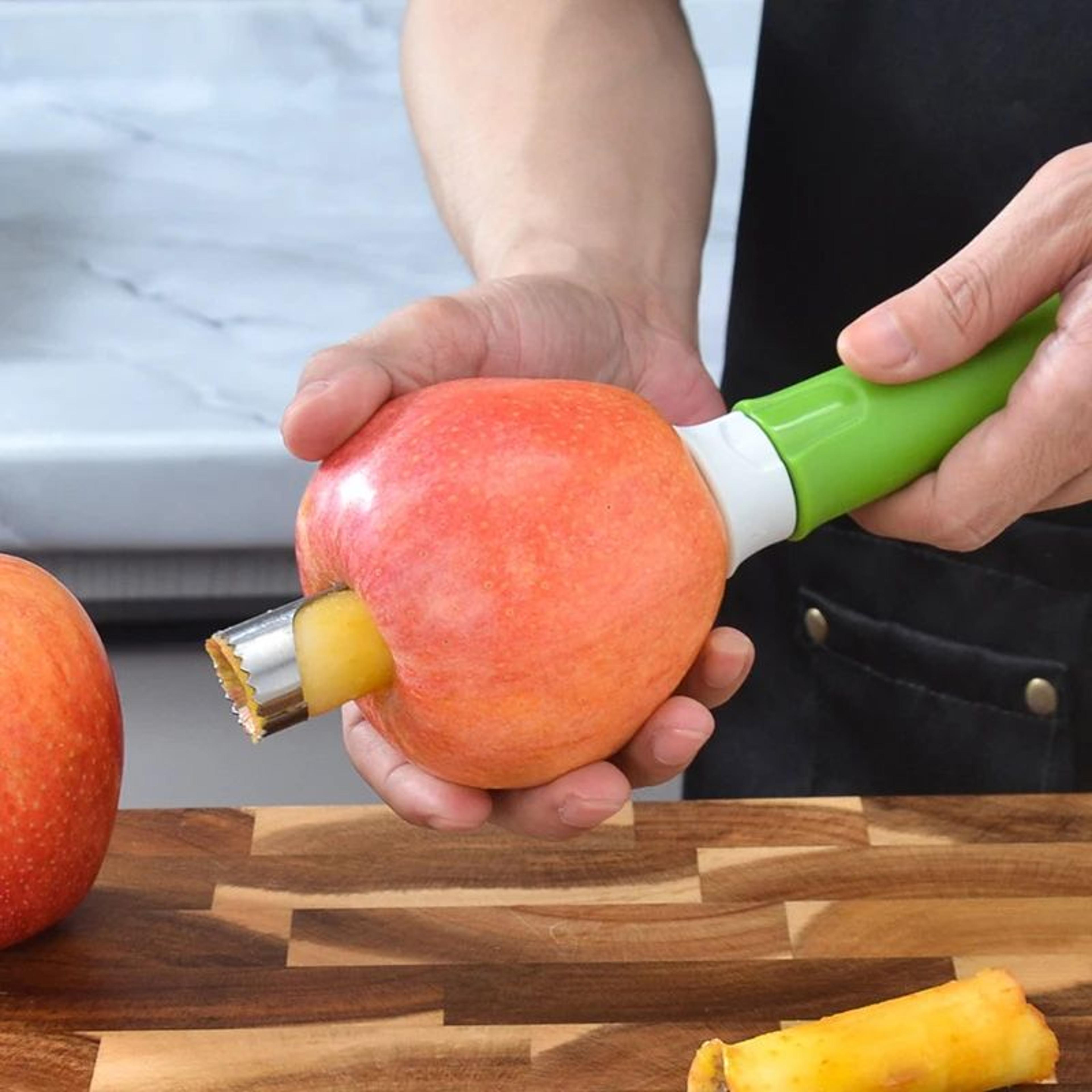 PrecisionPro 2in1 Apple Corer Tool  Peeler  Adjustable Stainless Steel Fruit Corer For Apples And P 2