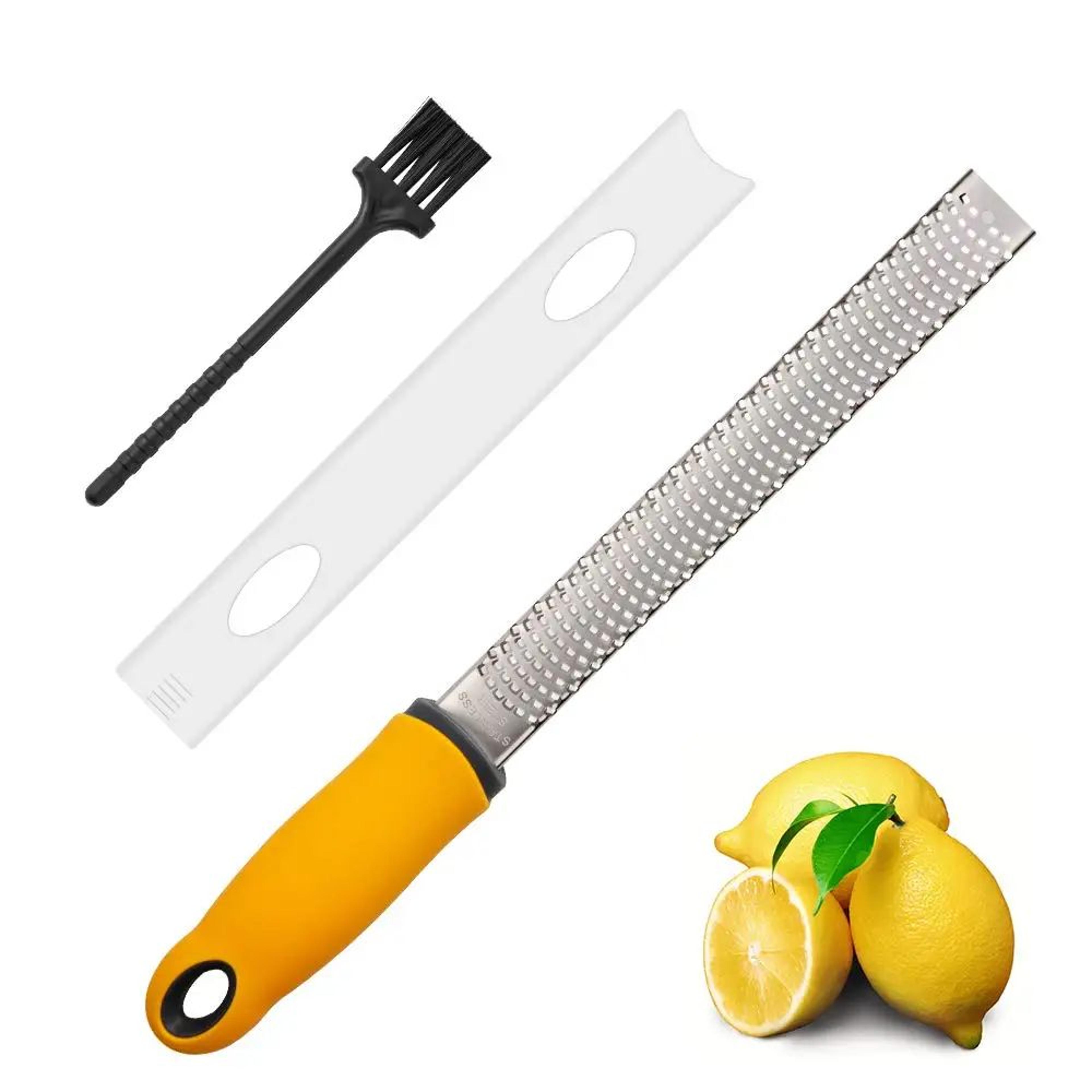 Precision Stainless Steel Lemon Zester  Cheese Grater  MultiPurpose Citrus Zester For Garlic Ginger 1