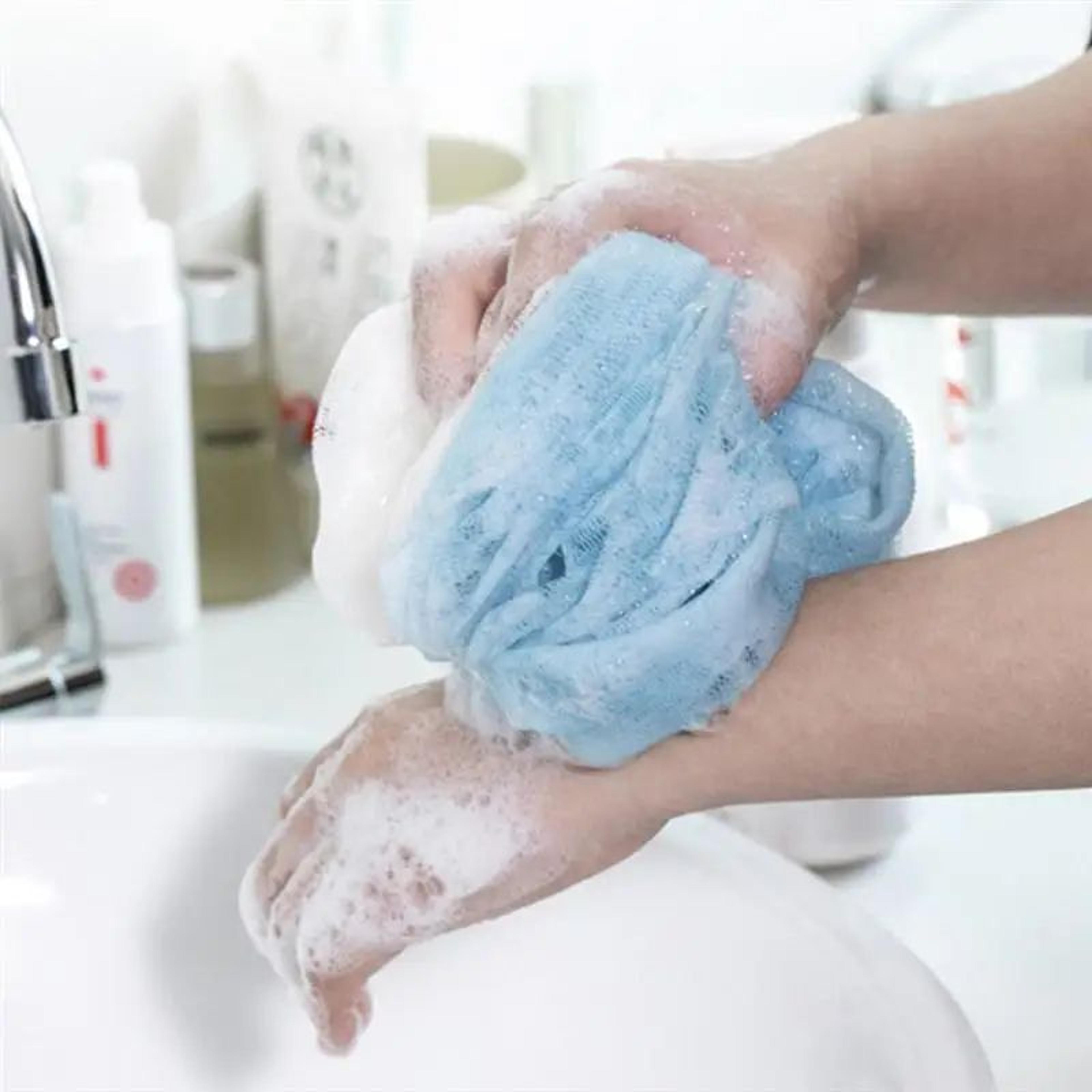 Soft Exfoliating Bath Gloves  Back Scrubber Set For Smooth Radiant Skin 2