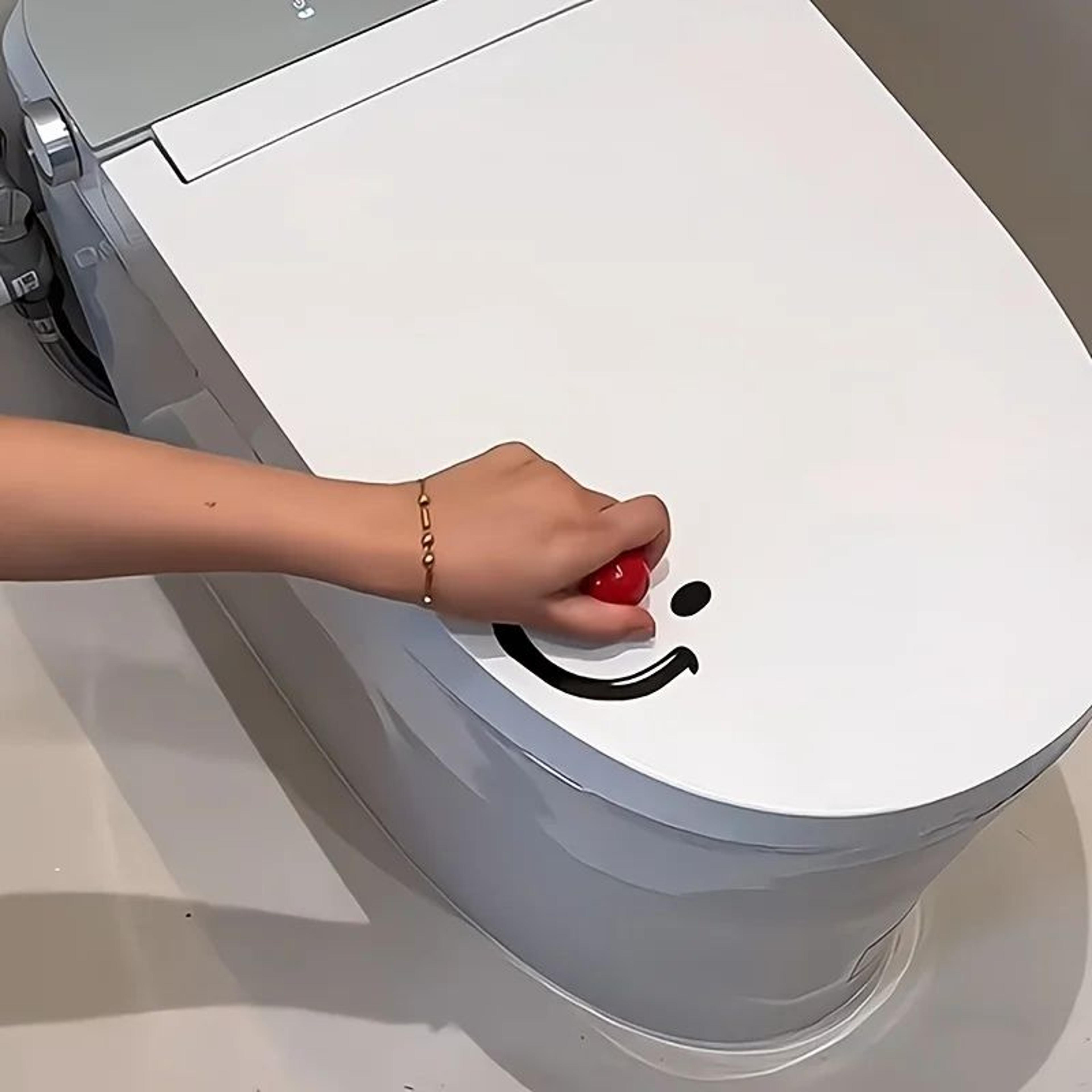 Dopamine Smile Toilet Seat Lifter  Hygienic HandsFree Toilet Lid Opener For Modern Bathrooms 3