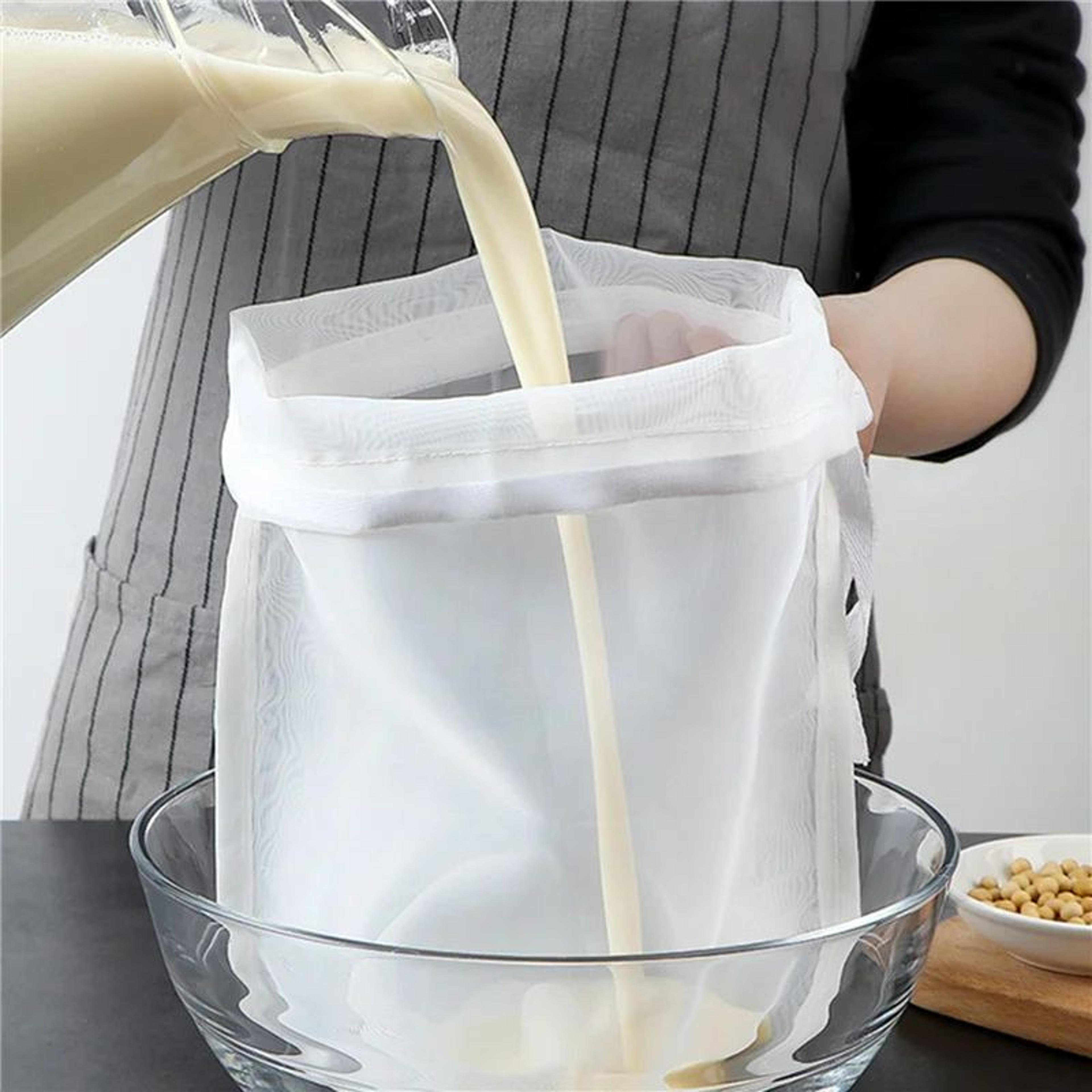 Premium Nylon Nut Milk Strainer Bag With Fine Mesh Filter 0
