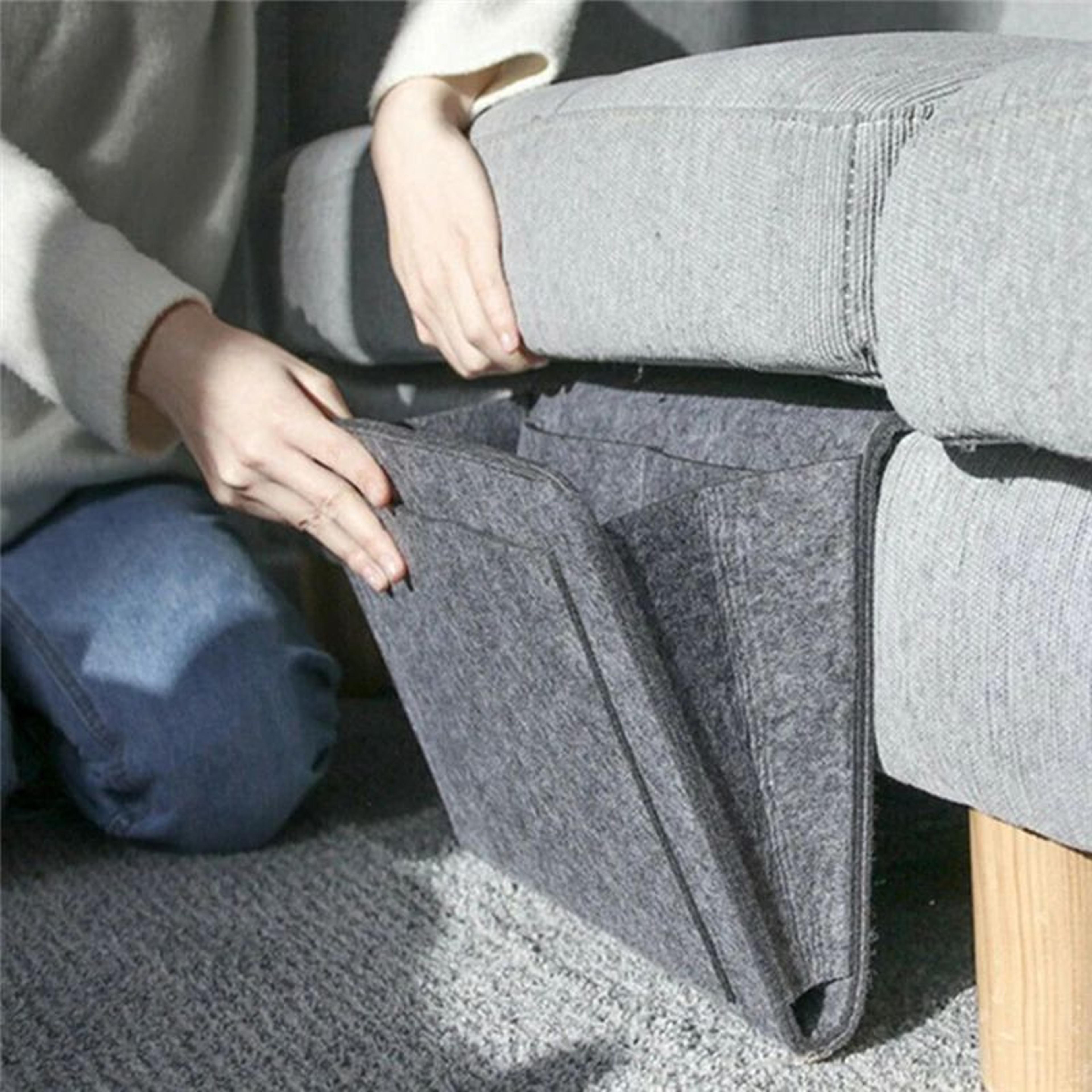 Smart Felt Bedside Storage Organizer Caddy With MultiPocket Sofa  Bedside Holder 4