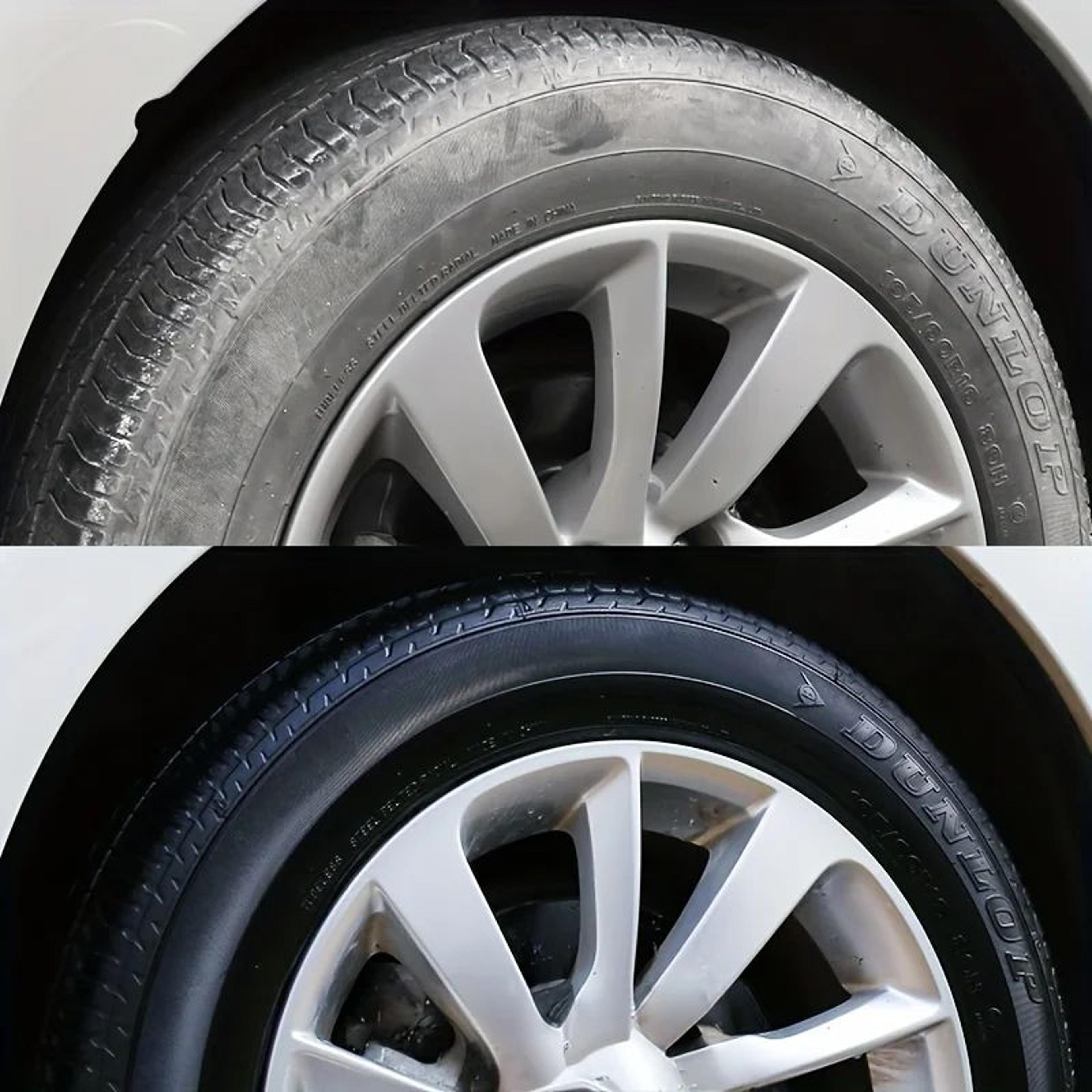 Black Tire Restorer  Tire Shine Wax For Cars Bikes And Motorcycles 2