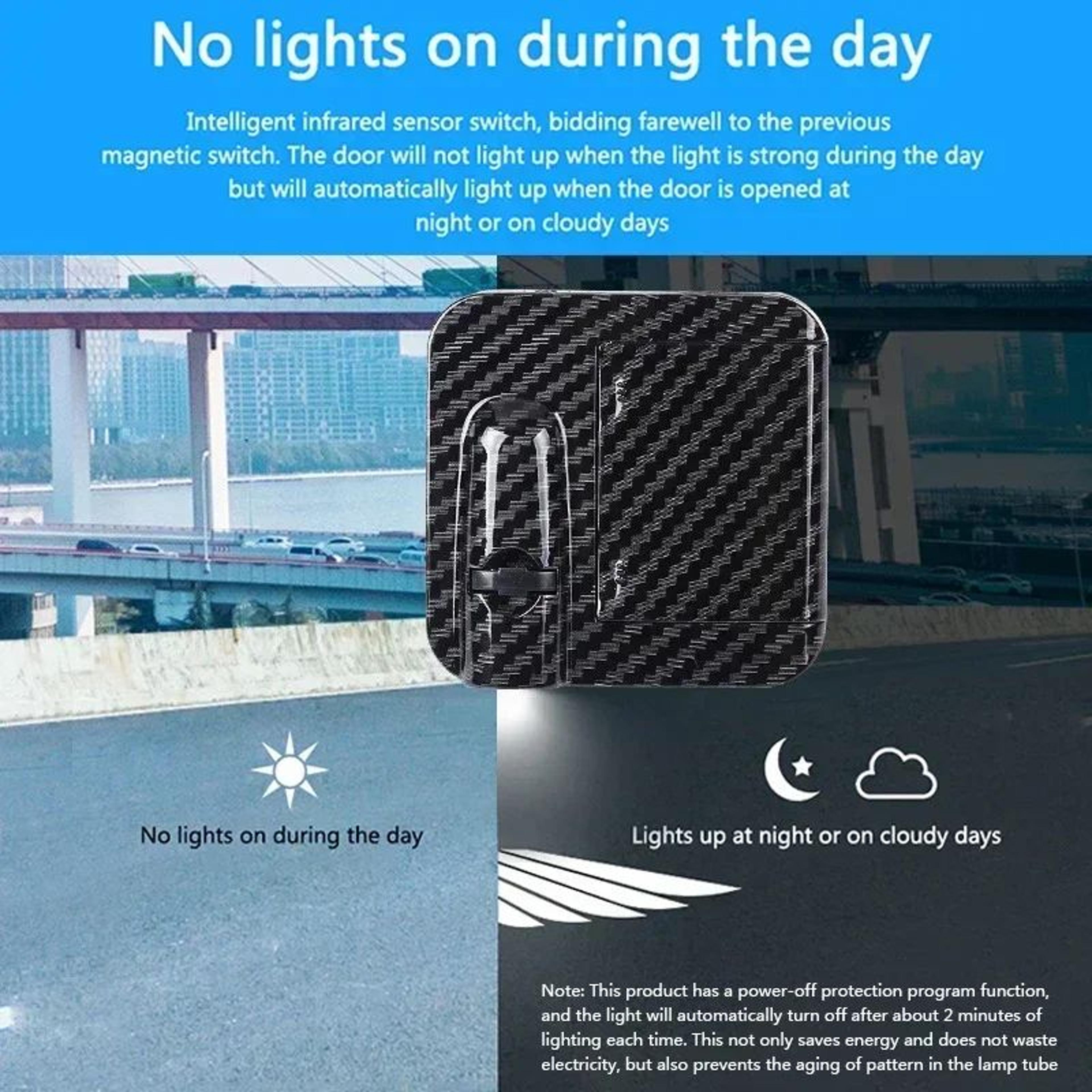 Wireless LED Car Door Projector Lights  Magnetic Auto Welcome Logo Light No Wiring Required 3