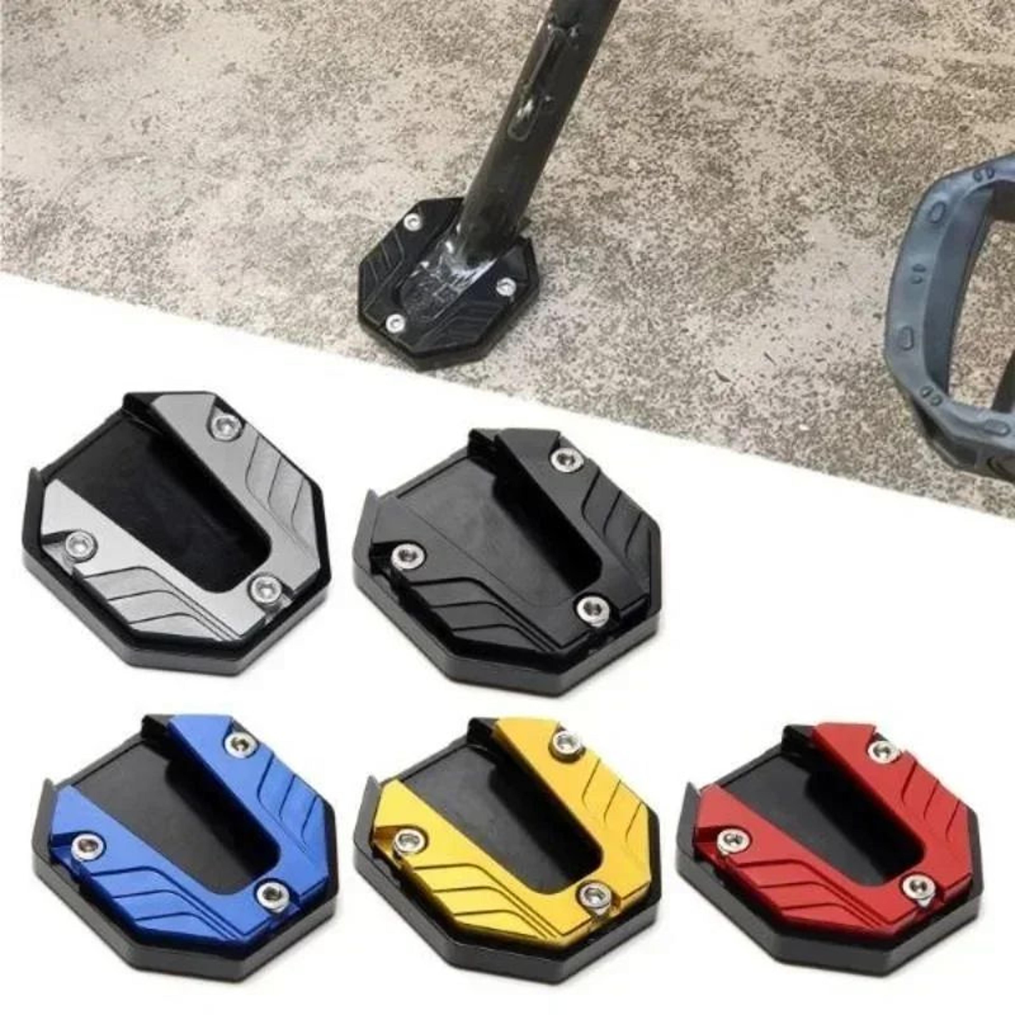 Universal Motorcycle Kickstand Pad Side Stand Extension For Scooters  Bikes 1