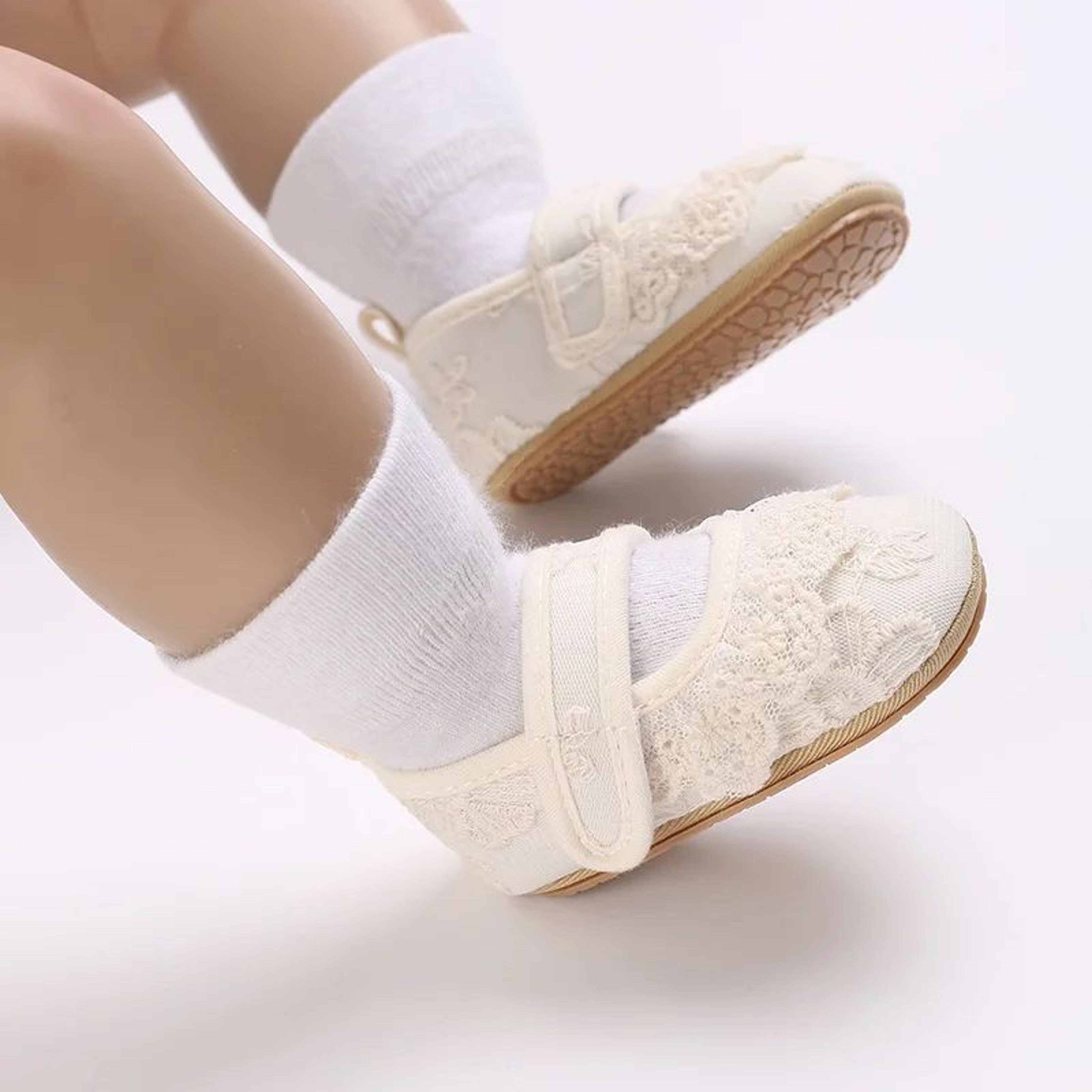 Elegant Lace Tassel Baby Princess Shoes For Newborn Girls 4