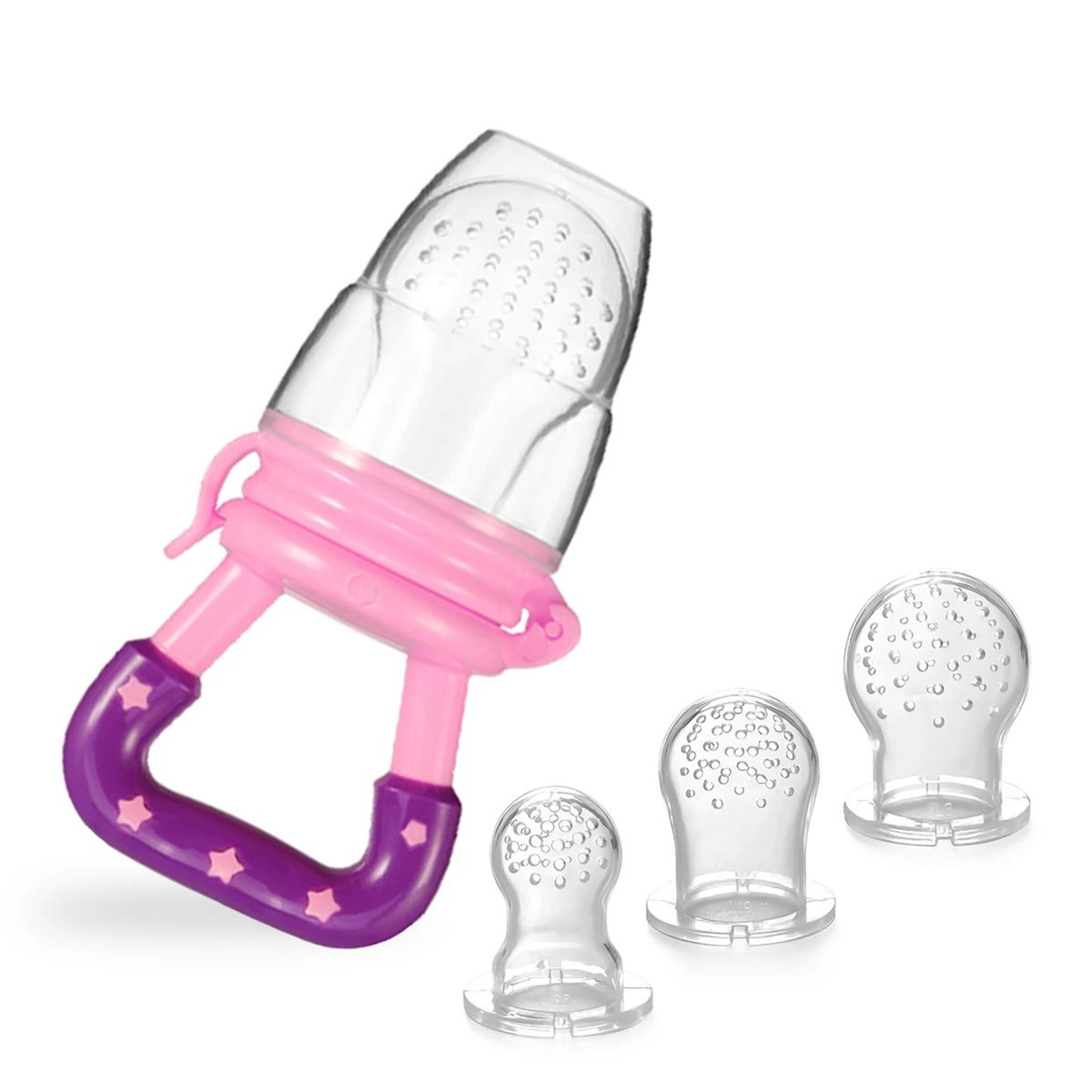 Silicone Baby Fruit Feeder Set With Handles  Safe Toddler Food Feeder  Fresh Food Pacifier 4Pack 7