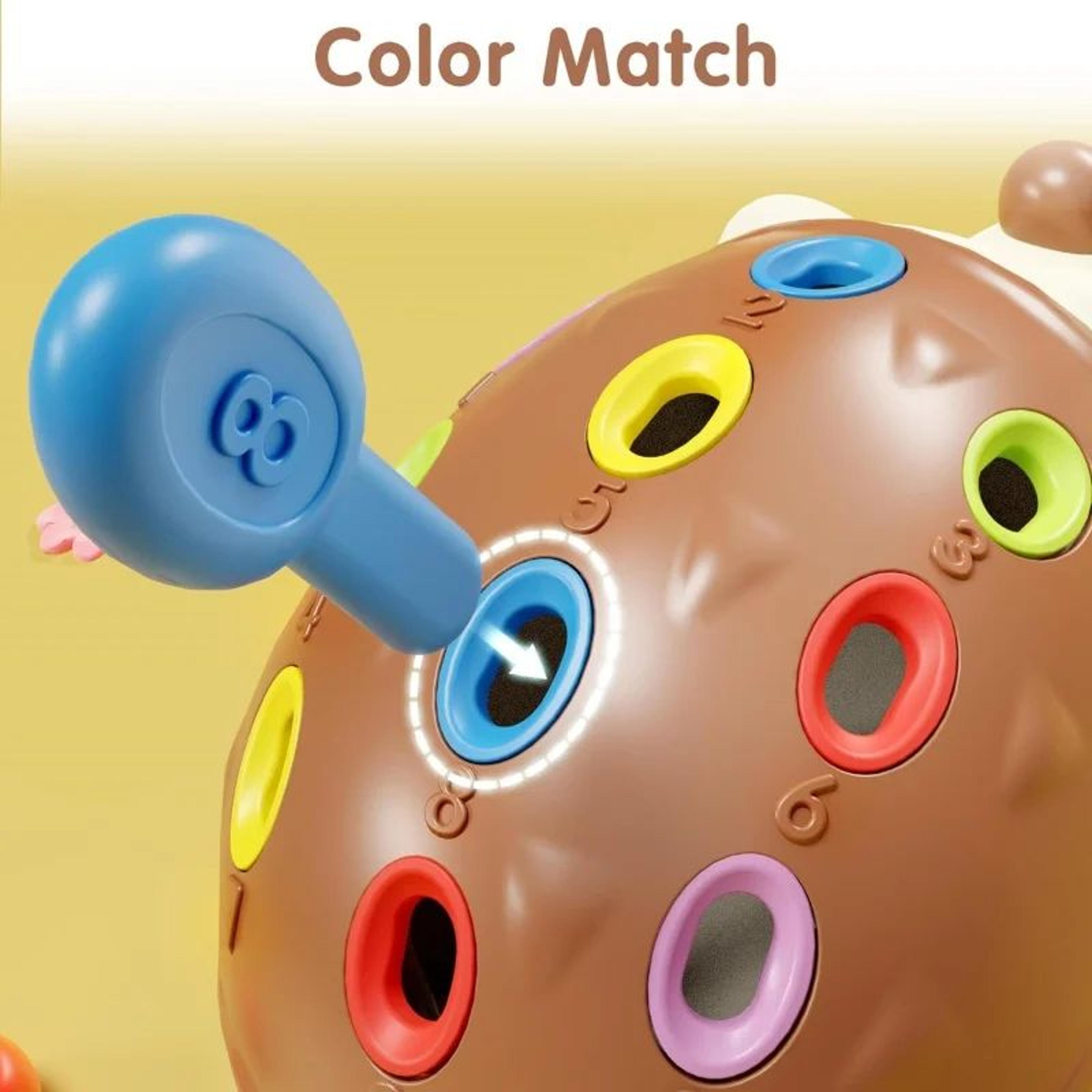 Montessori Sensory Hedgehog Fine Motor Toy For Toddlers 4