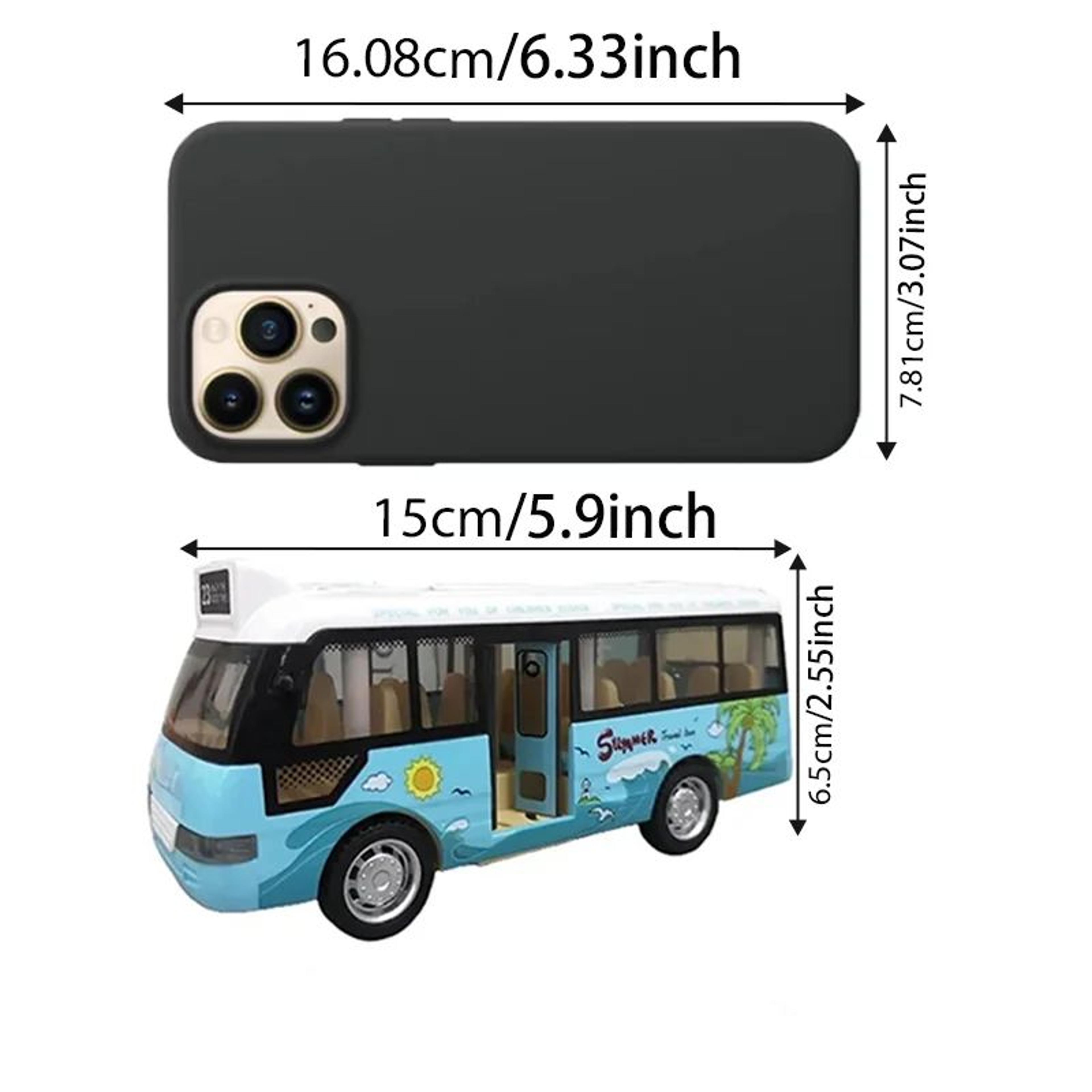 City Explorer LightUp Pull Back Bus Toy For Toddlers 2