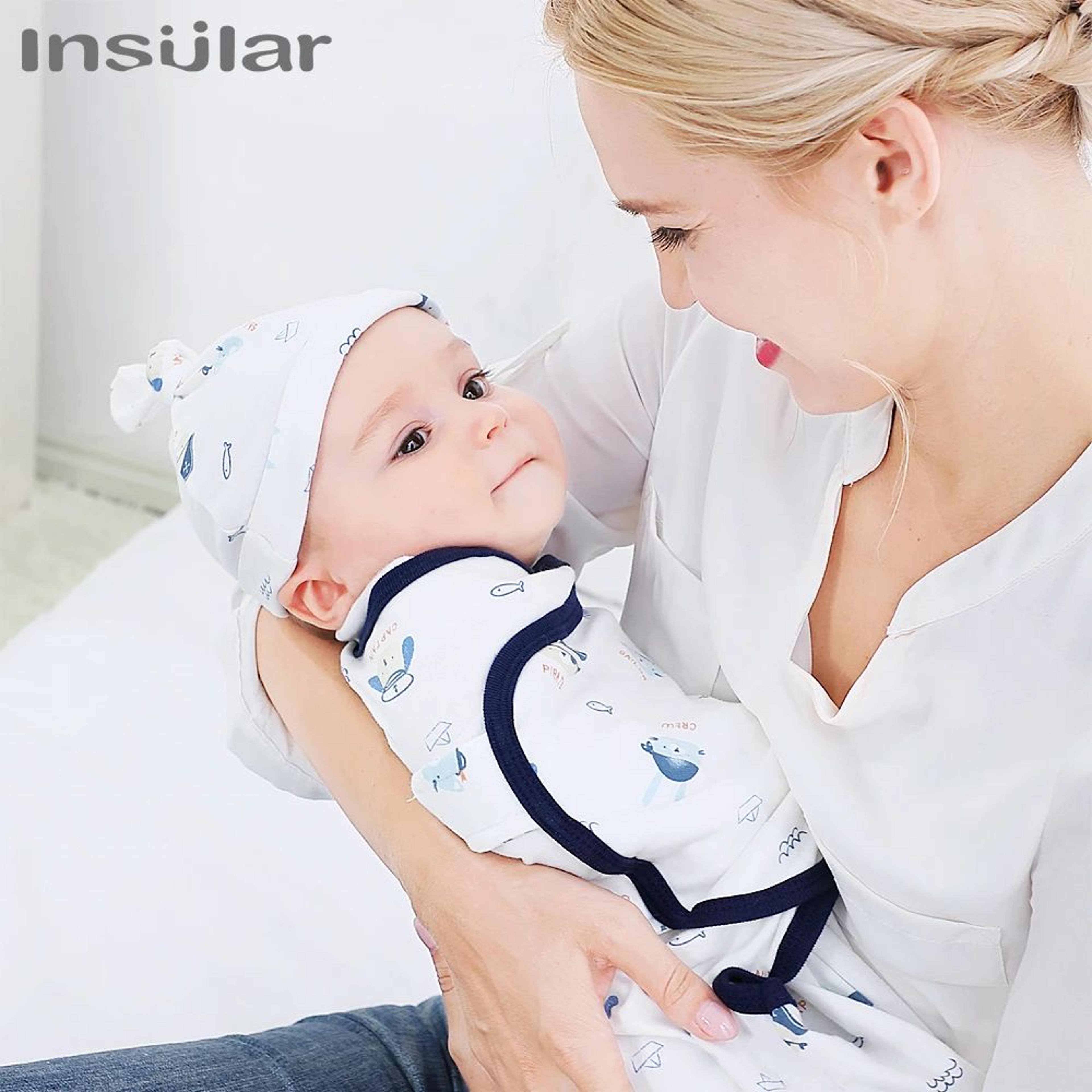 Insular Soft Cotton Newborn Swaddle Blanket  Cozy Baby Swaddle Wrap Cocoon 1