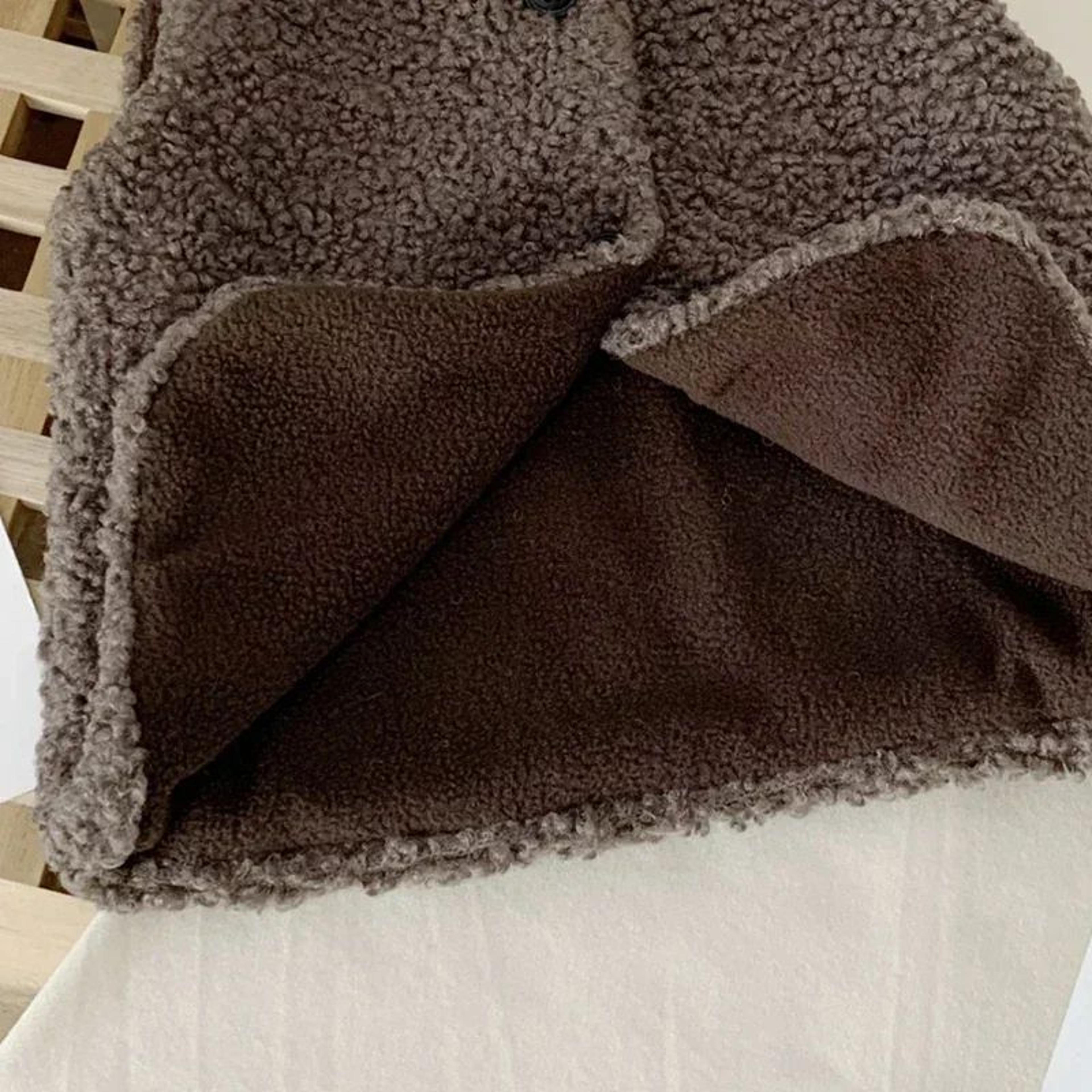 Cozy Lamb Wool Baby Fleece Vest  Plush Kids Winter Waistcoat 3