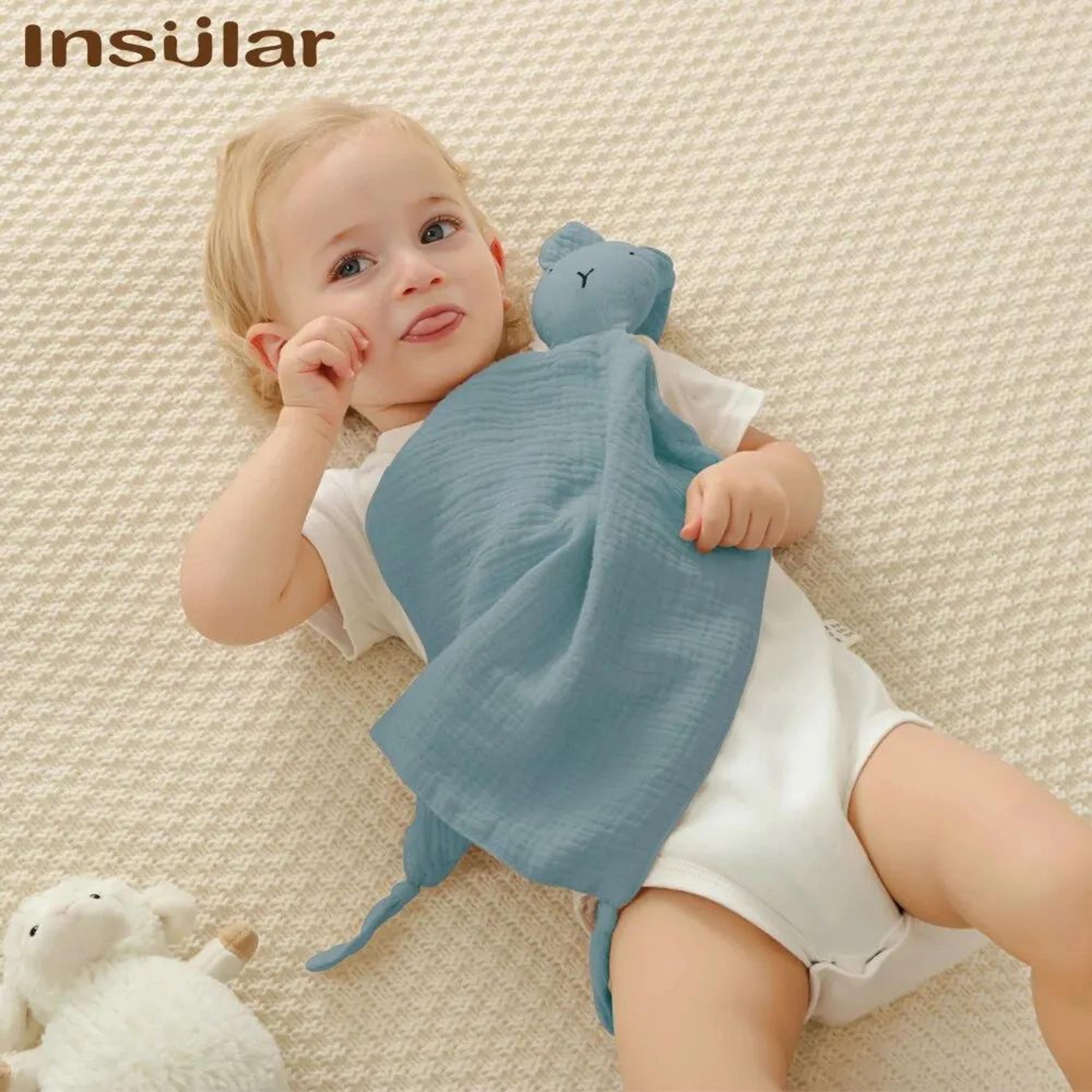Soft Muslin Baby Comforter Blanket  Gentle Soothing Lovey For Newborn 3