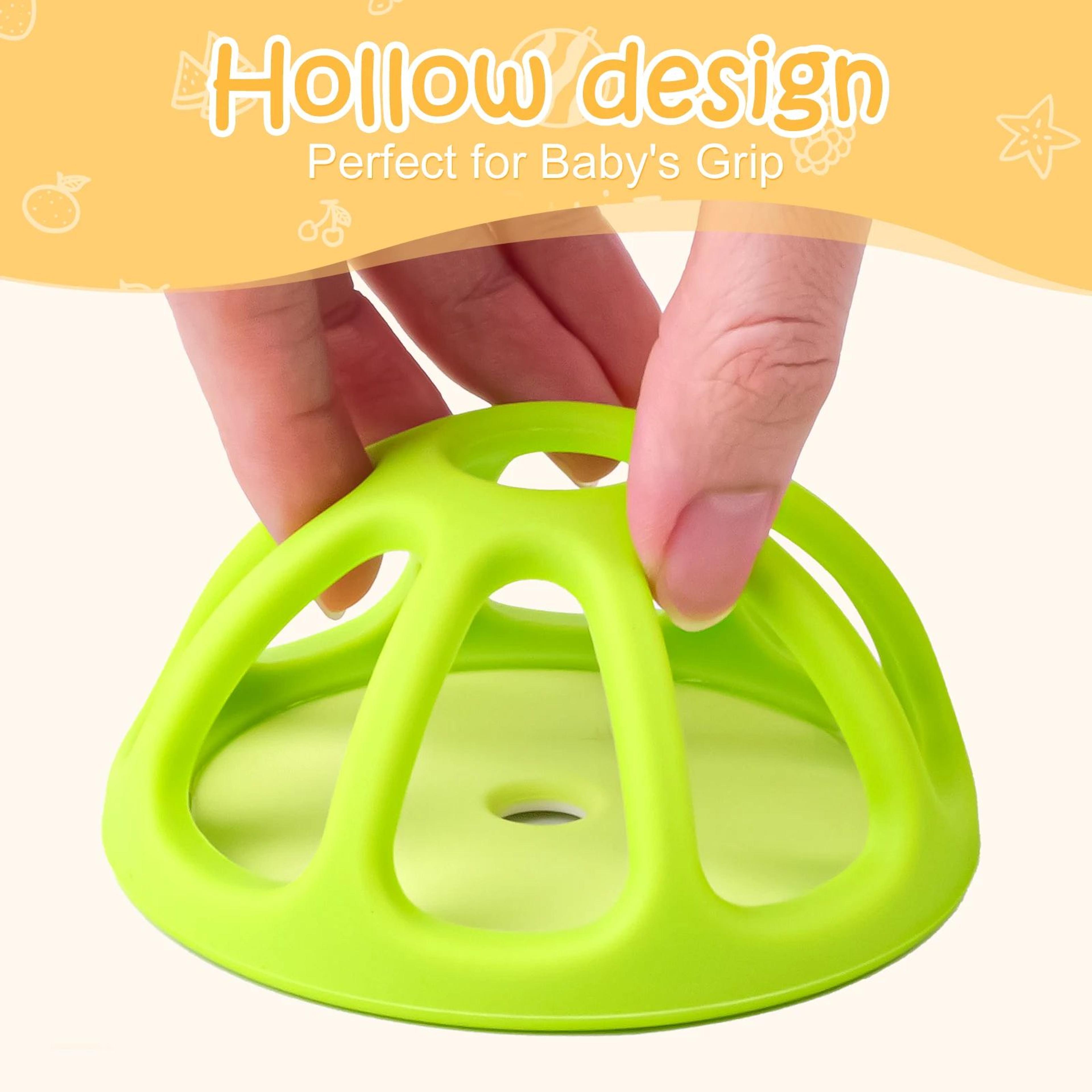 Fruit Shape Silicone Baby Teether For Gentle Gum Relief  Sensory Play 1