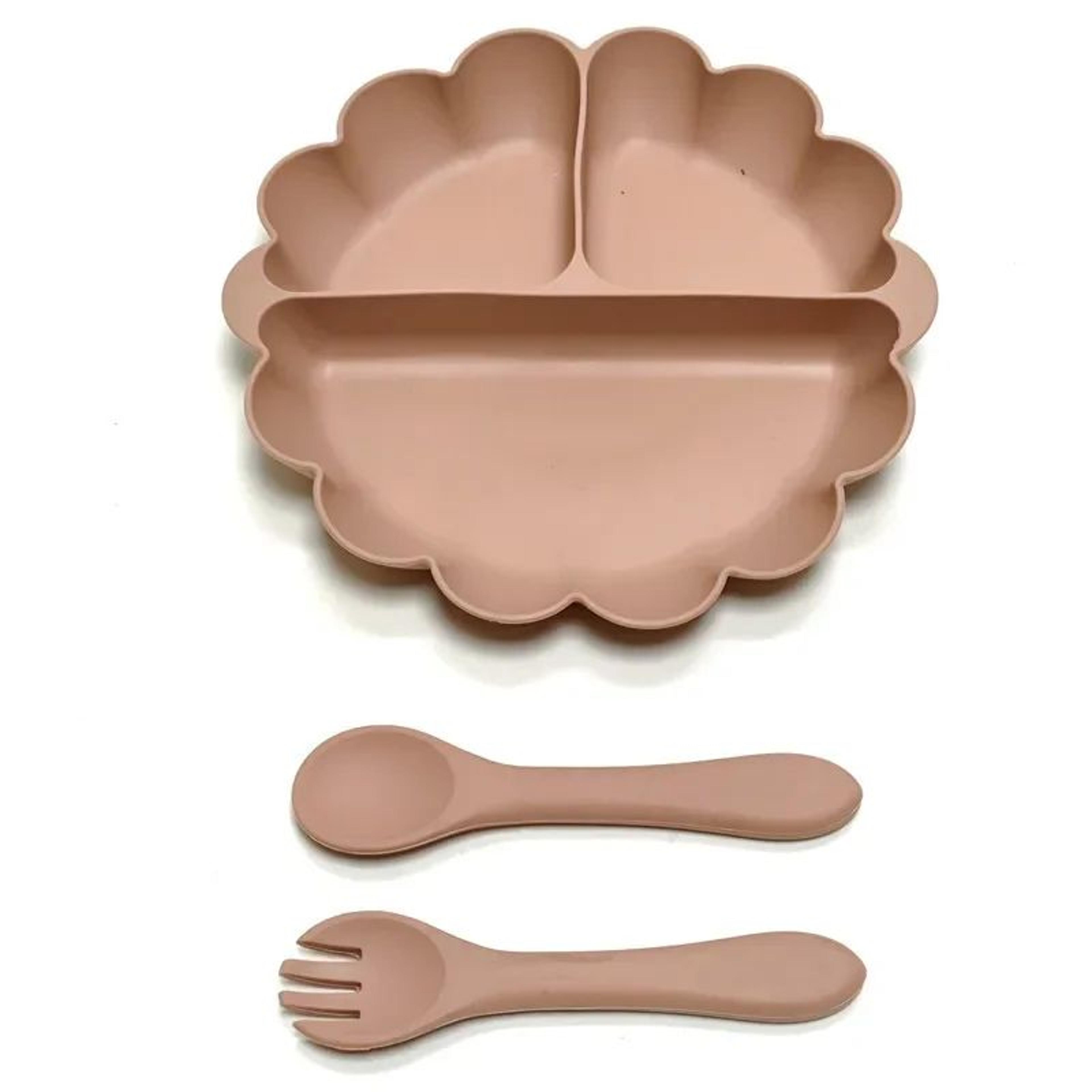 Silicone Baby Plate Set With Strong Suction Base  Non Slip Toddler Feeding Plates 3P 7