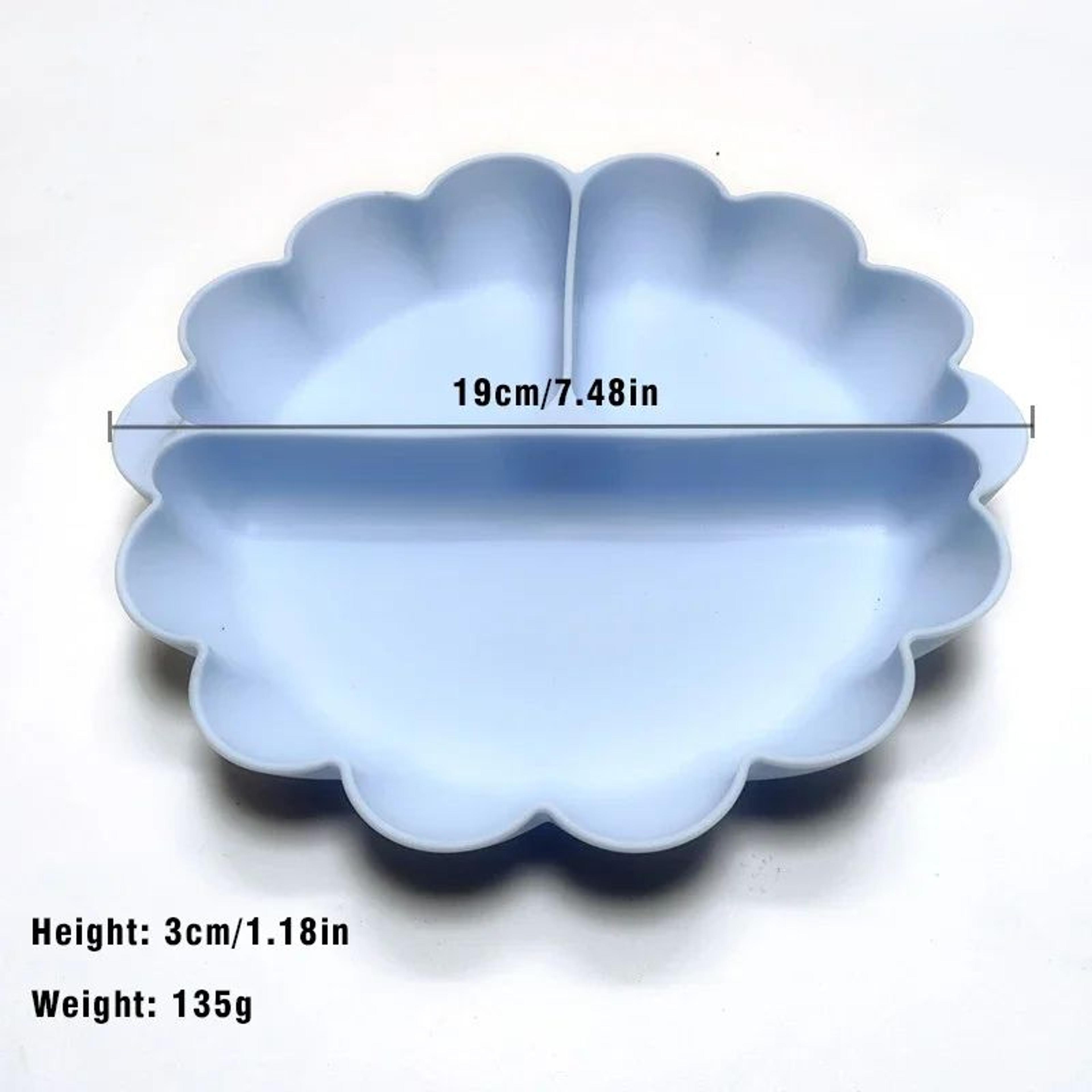 Silicone Baby Plate Set With Strong Suction Base  Non Slip Toddler Feeding Plates 3P 2