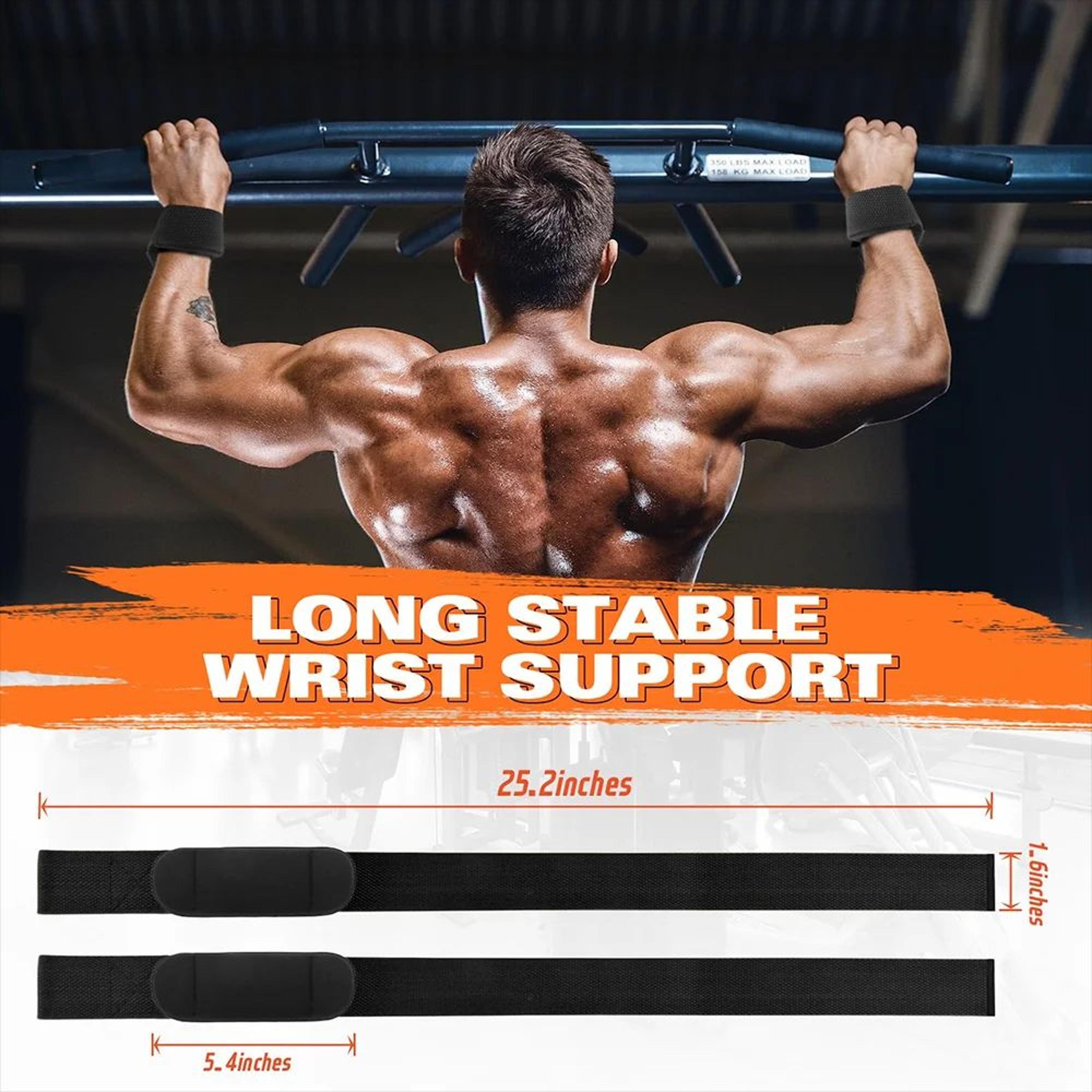 Adjustable Weightlifting Wrist Straps For Deadlifts And Grip Support 3