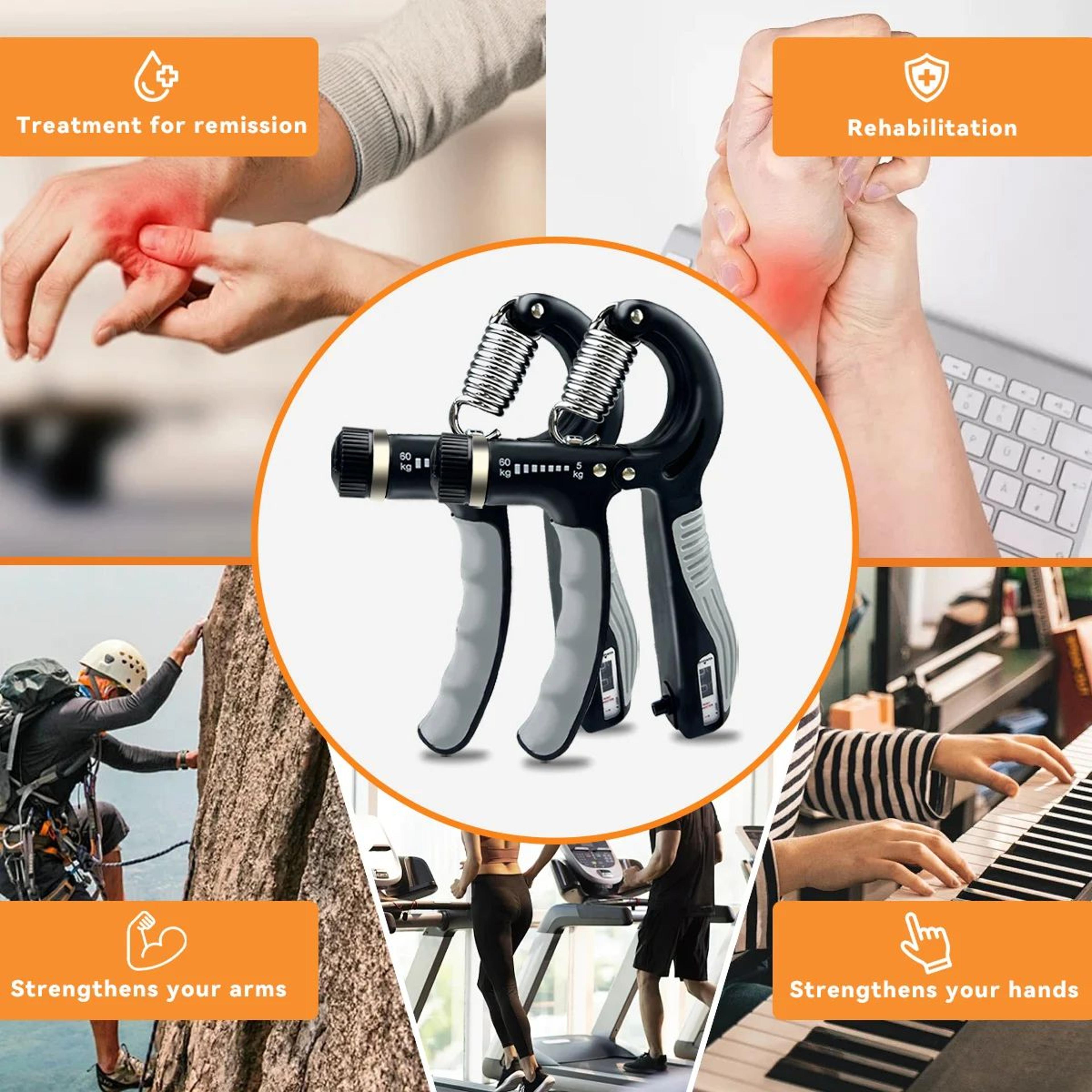 Adjustable Hand Grip Strengthener  Forearm  Grip Trainer 11132 Lbs 5