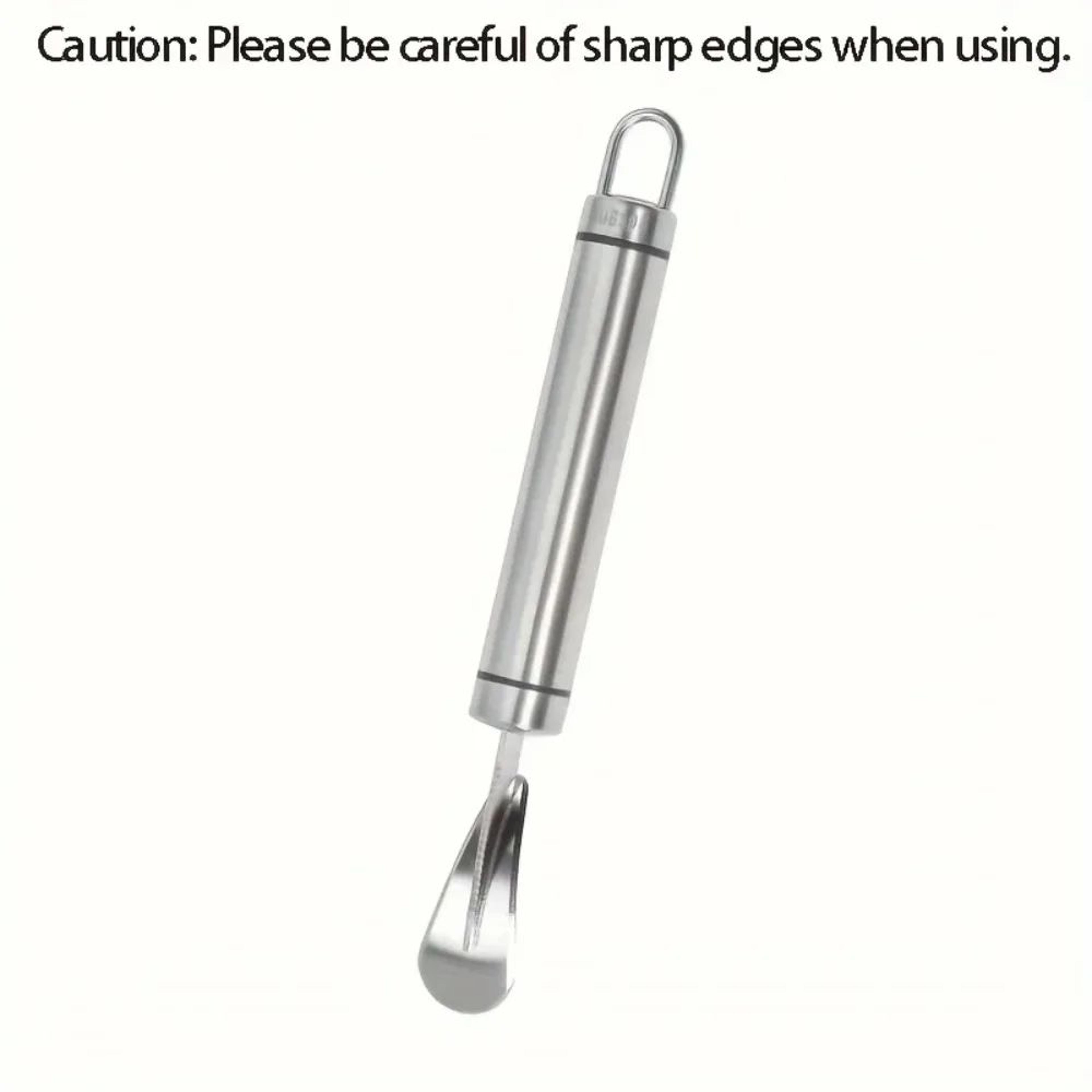 Stainless Steel Orange Peeler Tool With Ergonomic Citrus Cutter Design 4